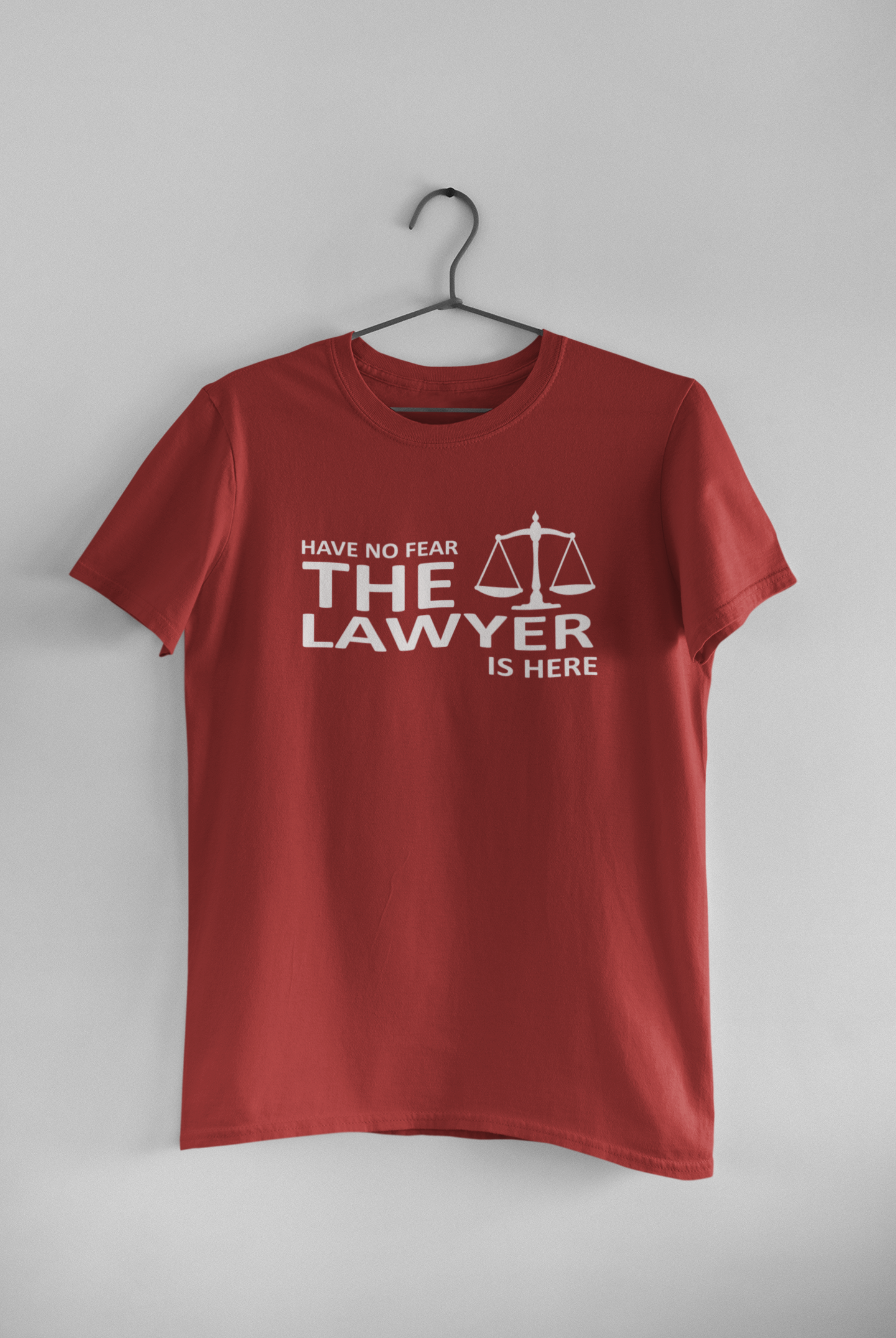 Have No Fear The Lawyer Is Here Mens Half Sleeves T-shirt- FunkyTeesClub