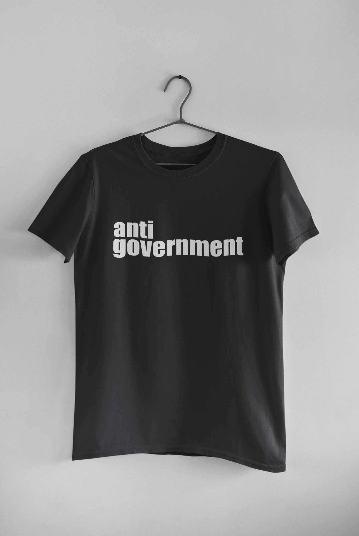 Anti Government Women Half Sleeves T-shirt- FunkyTeesClub