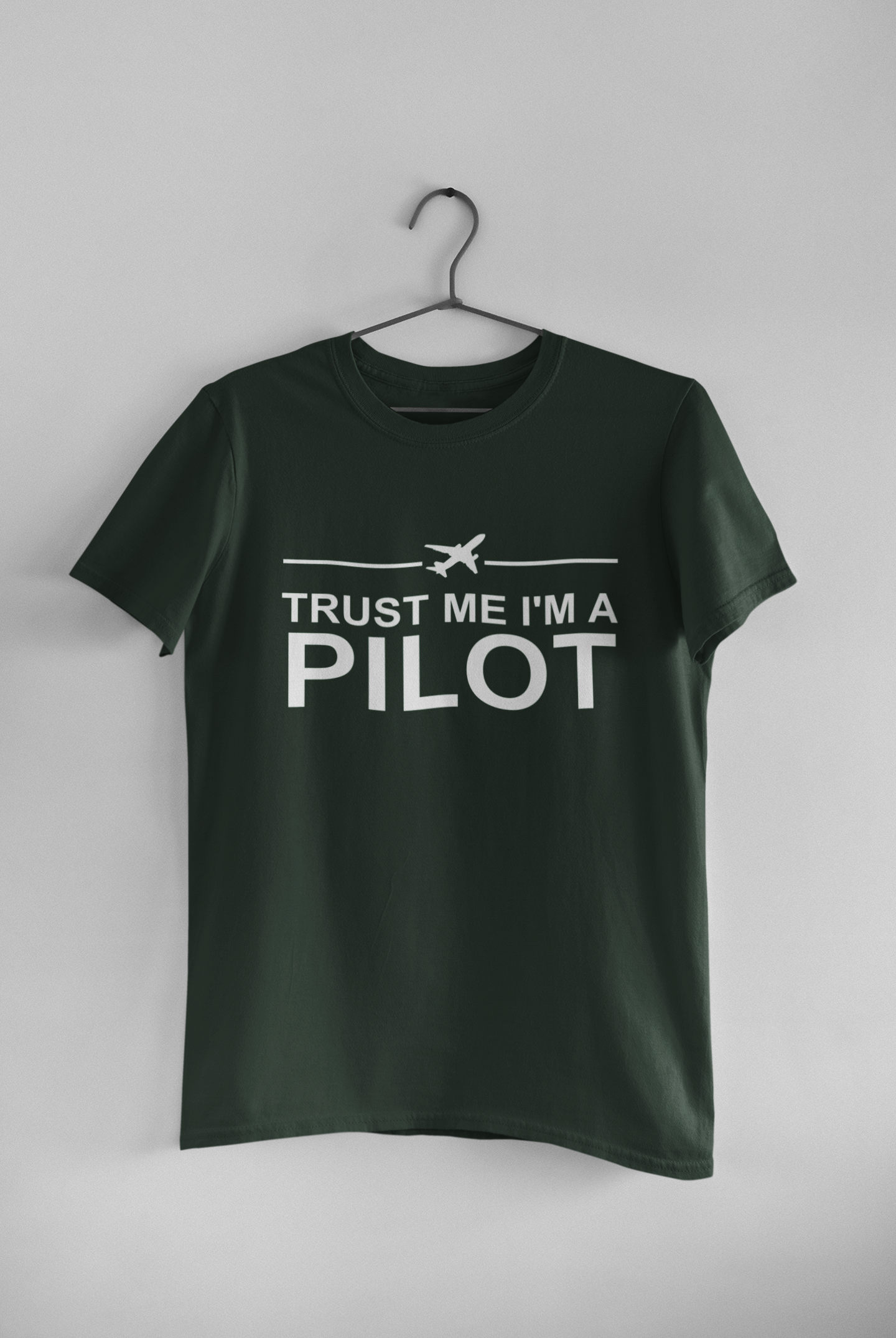 Trust Me I Am A Pilot Mens Half Sleeves T-shirt- FunkyTeesClub