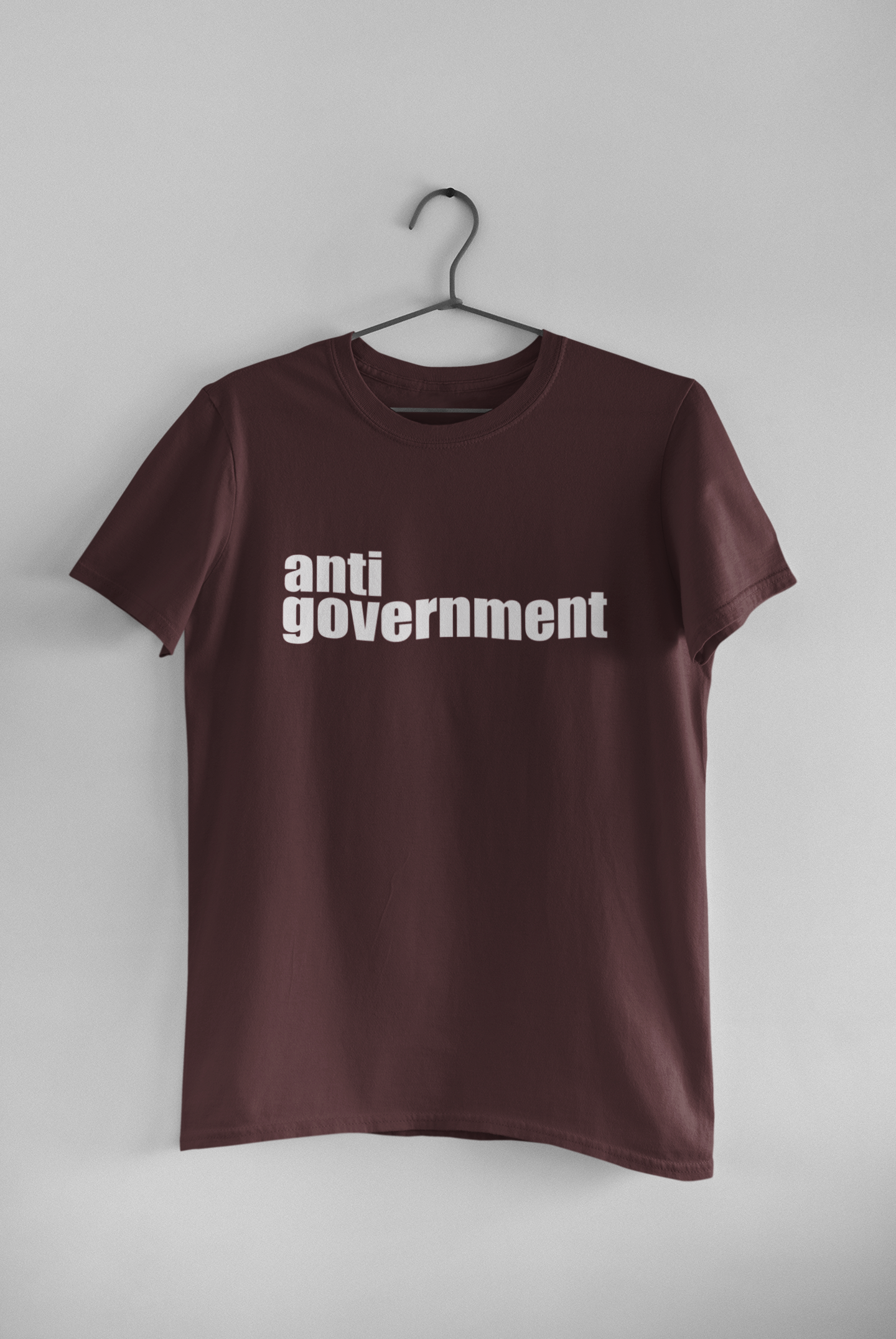 Anti Government Women Half Sleeves T-shirt- FunkyTeesClub