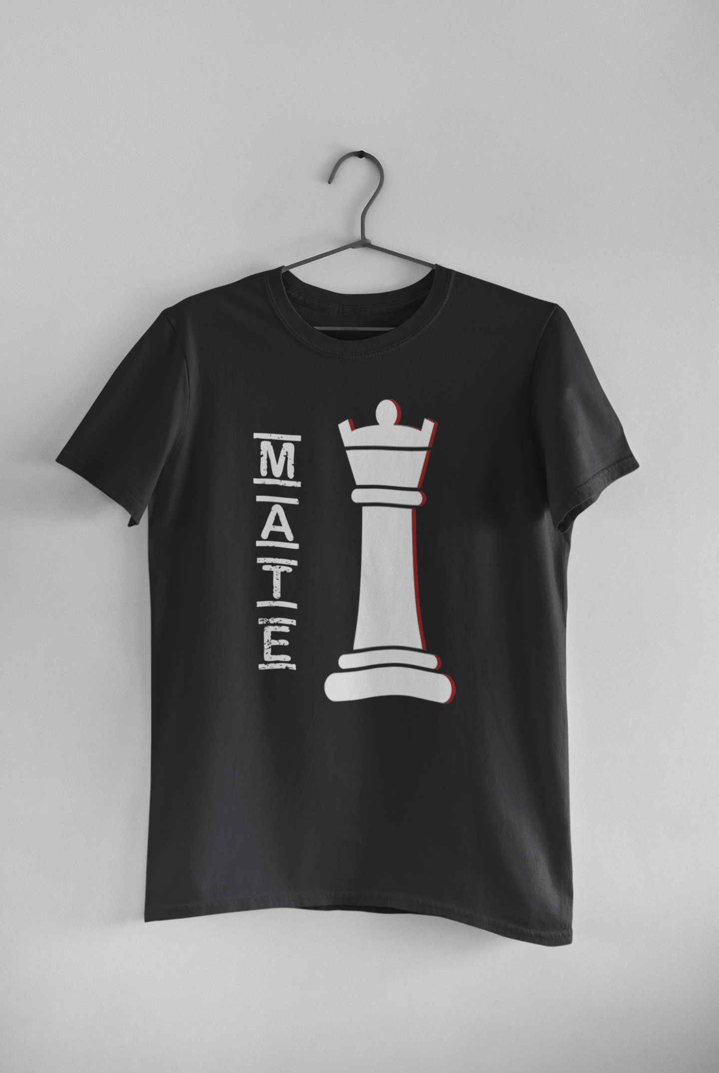 Check Mate Couple Half Sleeves T-Shirts -FunkyTeesClub