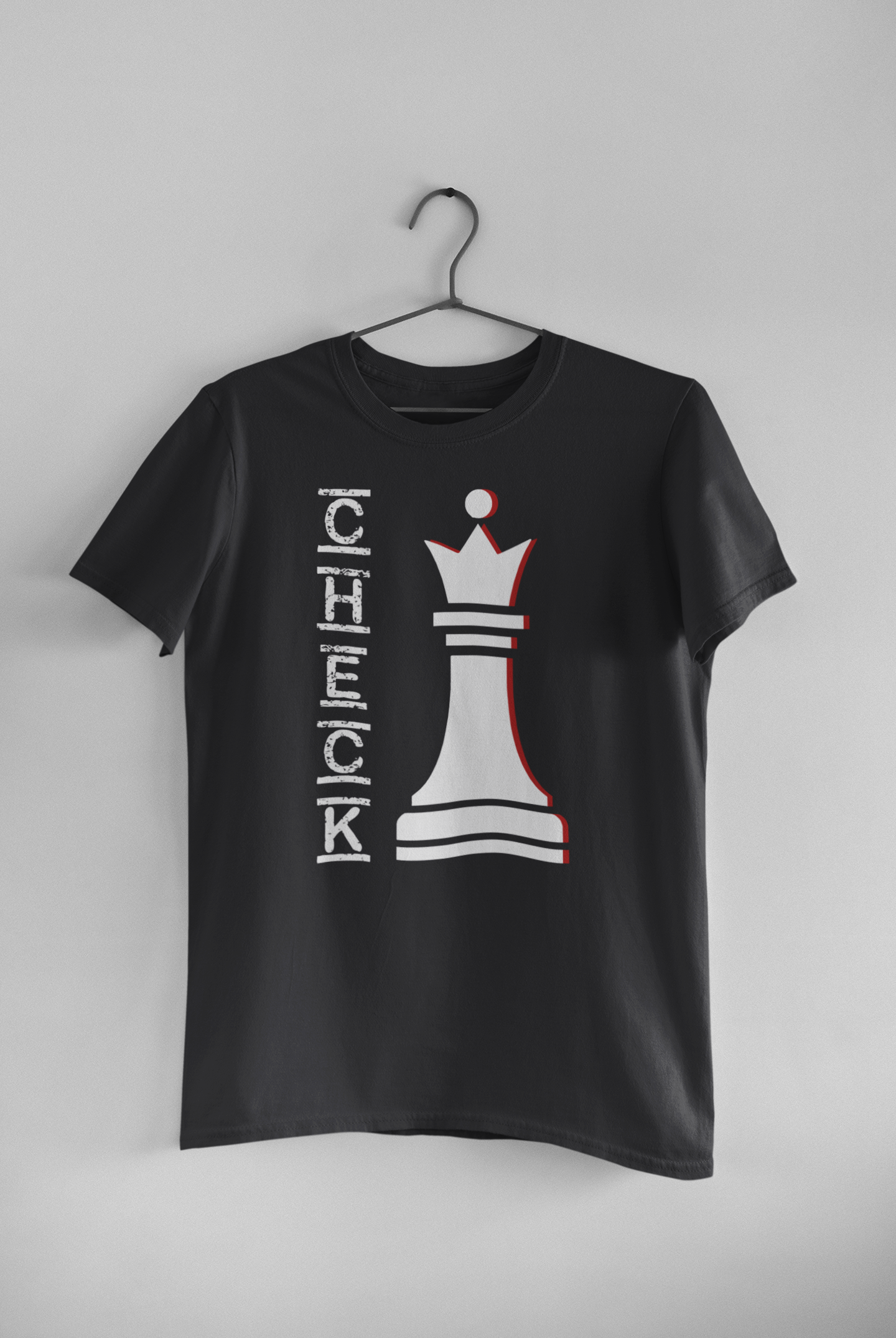 Check Mate Couple Half Sleeves T-Shirts -FunkyTeesClub
