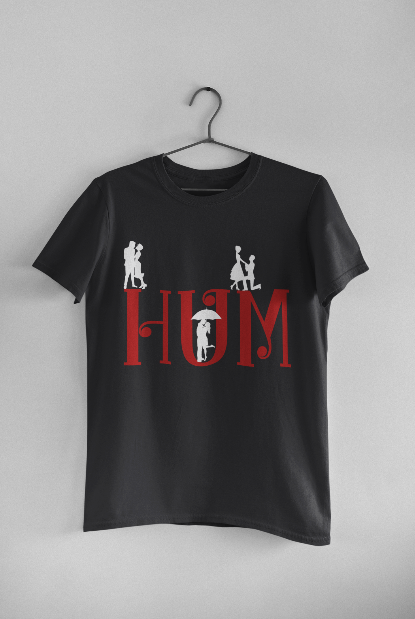 Hum Tum Couple Half Sleeves T-Shirts -FunkyTeesClub