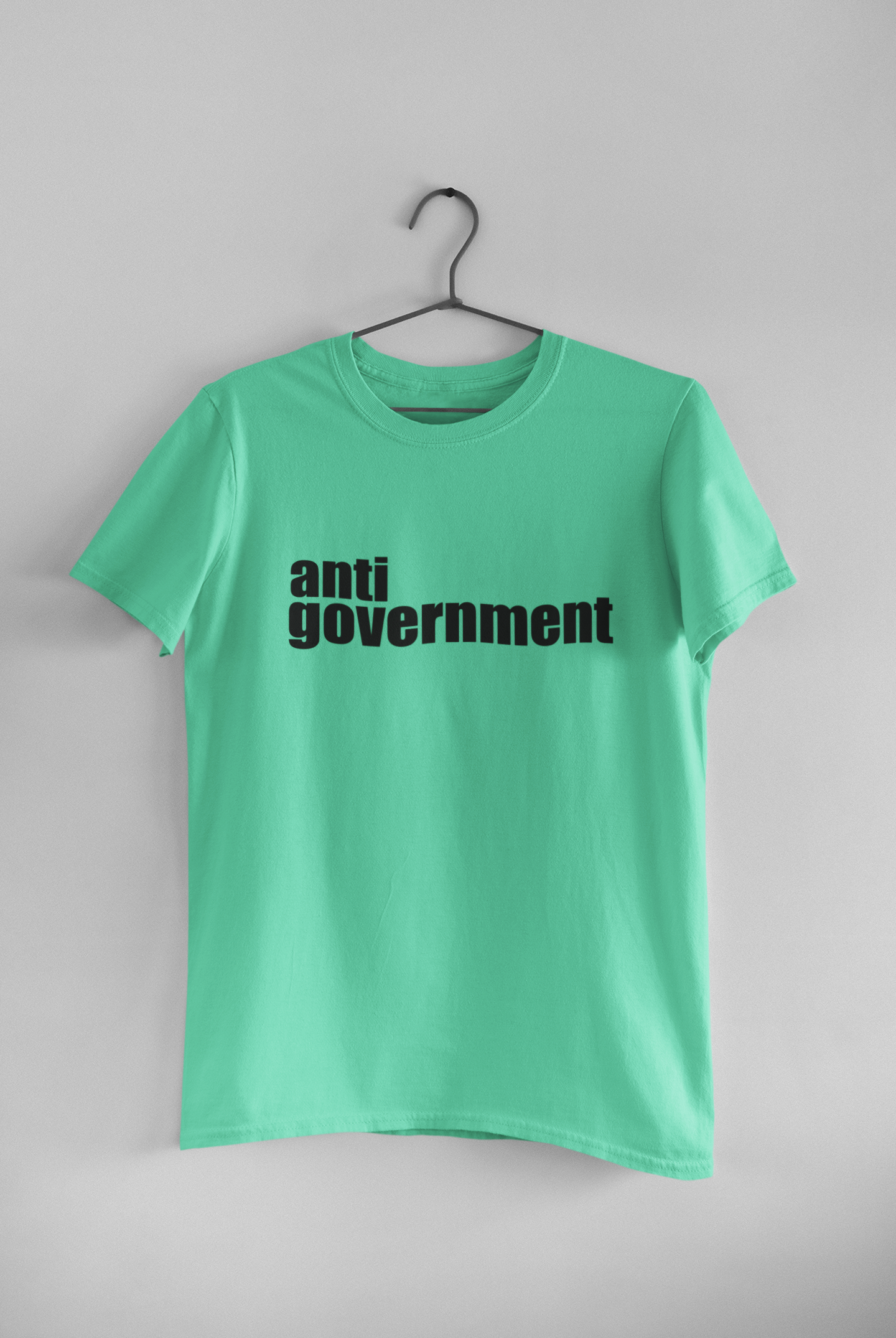 Anti Government Women Half Sleeves T-shirt- FunkyTeesClub