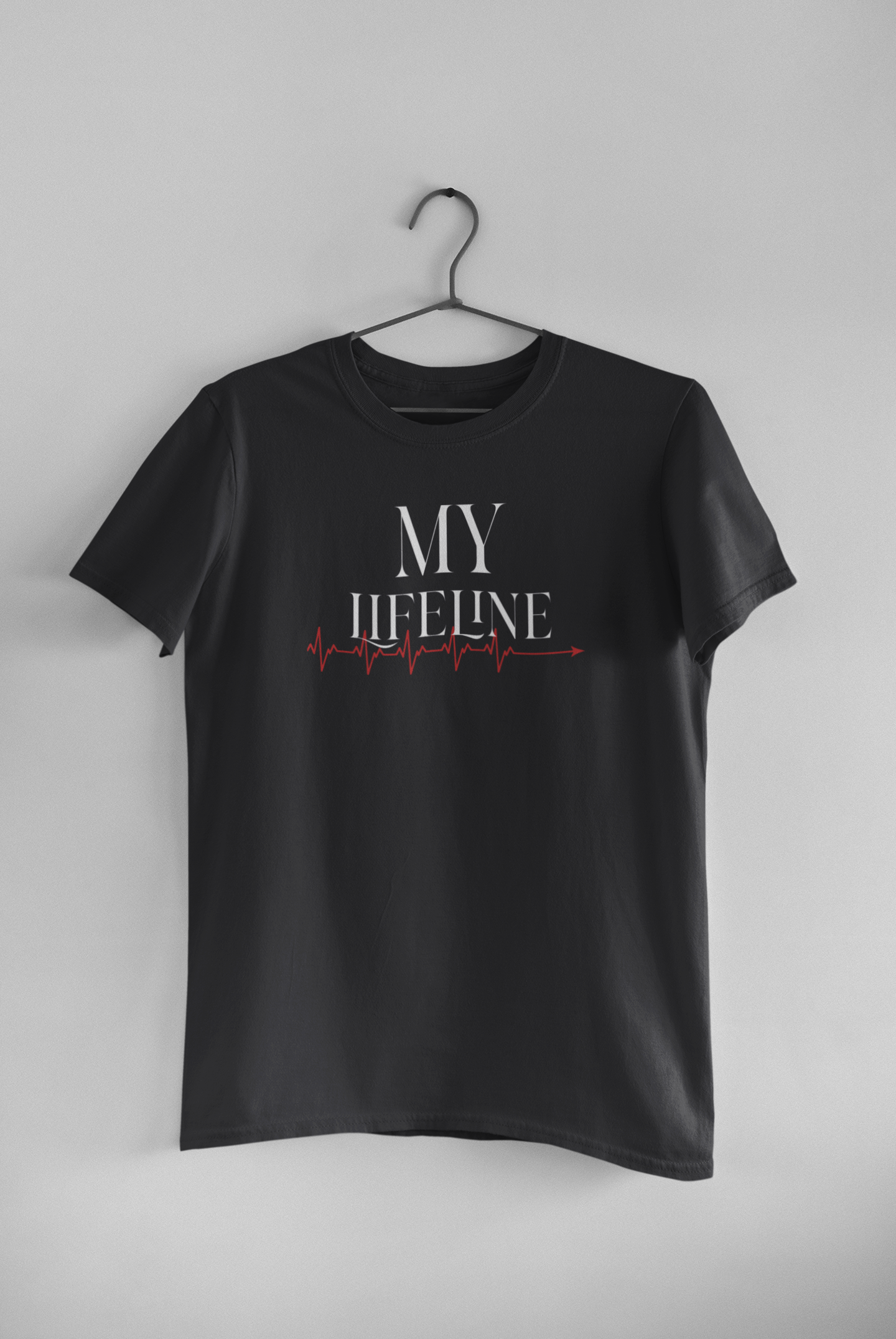 My Lifeliine Couple Half Sleeves T-Shirts -FunkyTeesClub