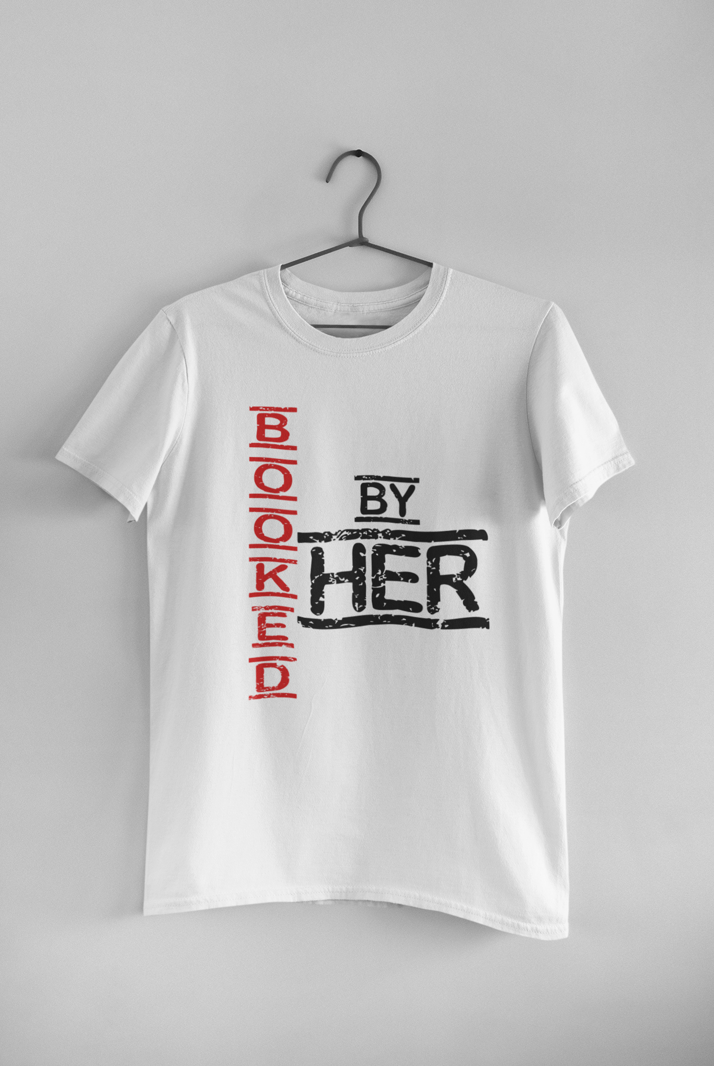 Booked By Him Her Couple Half Sleeves T-Shirts -FunkyTeesClub