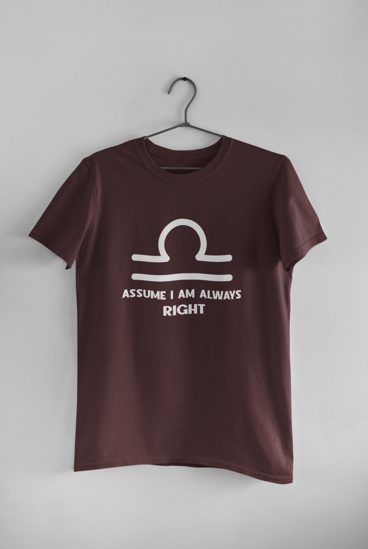 Libra Zodiac Sign Mens Half Sleeves T-shirt- FunkyTeesClub