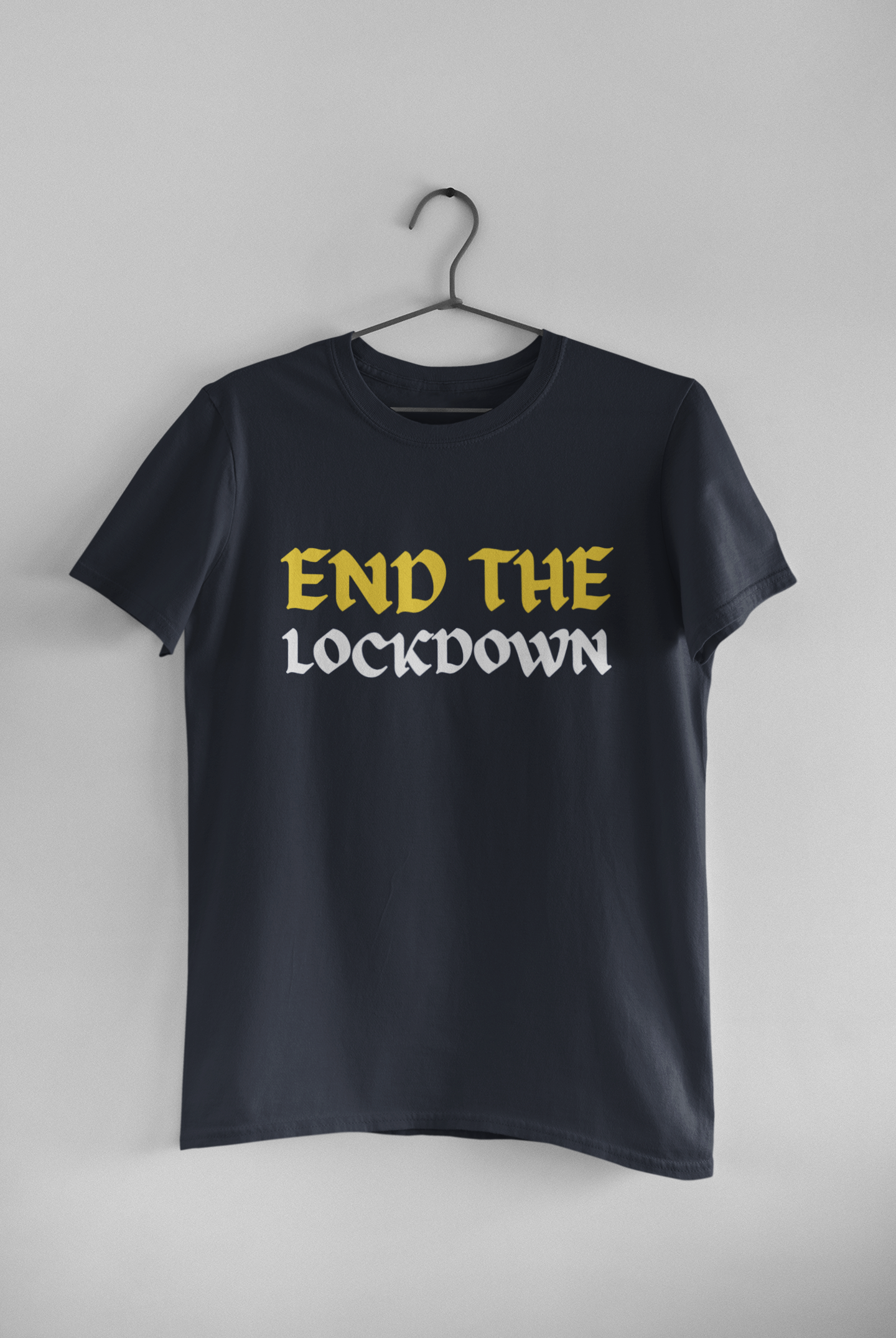 Anti Lockdown Anti Government Mens Half Sleeves T-shirt- FunkyTeesClub