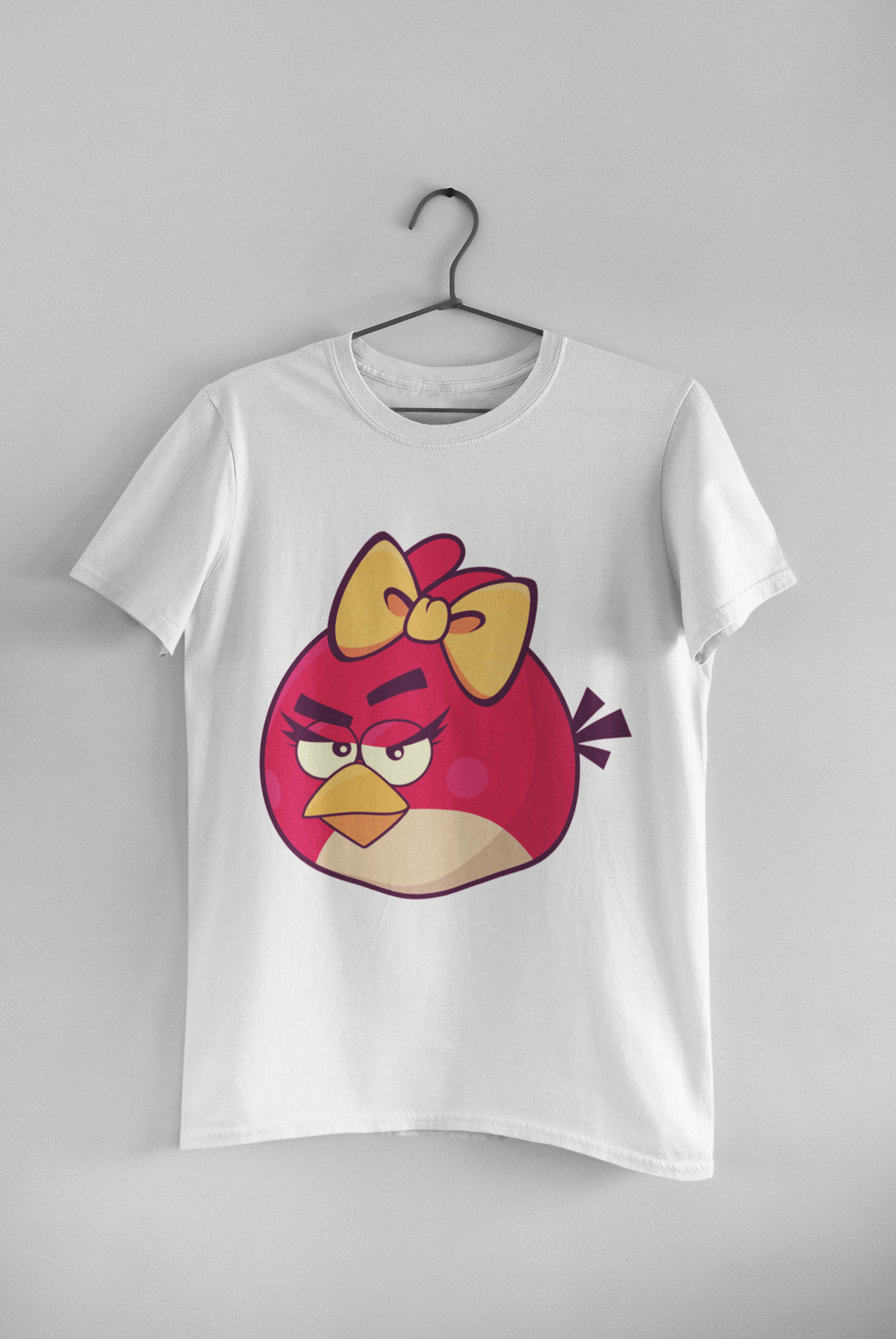 Angry Bird Couple Half Sleeves T-Shirts -FunkyTeesClub