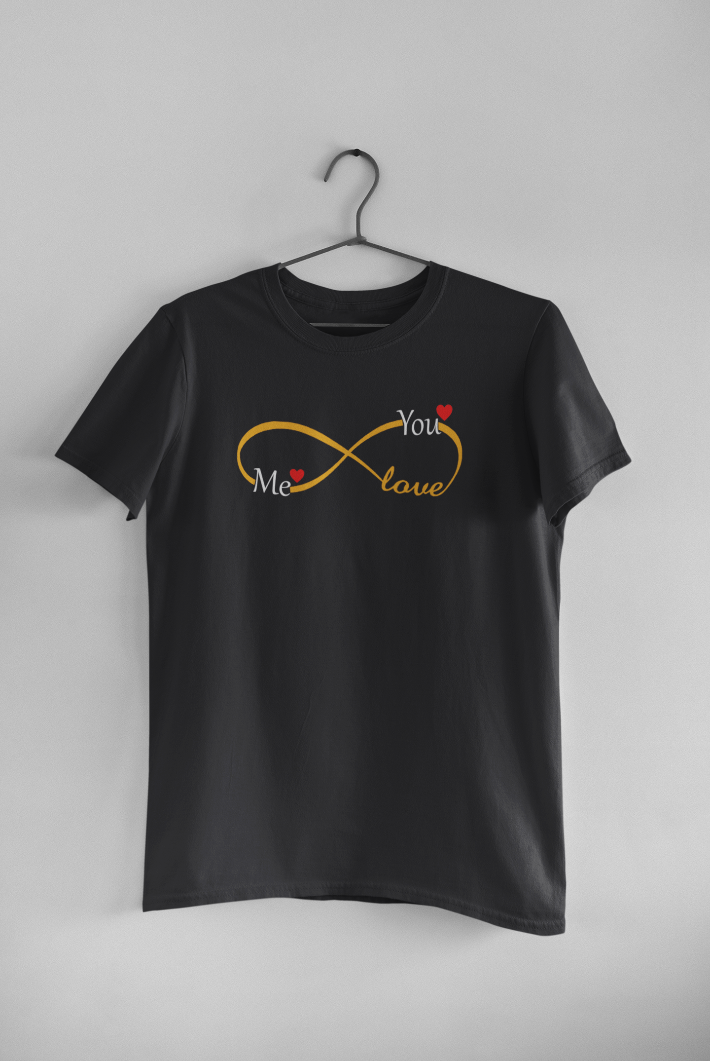 Me You Couple Half Sleeves T-Shirts -FunkyTeesClub