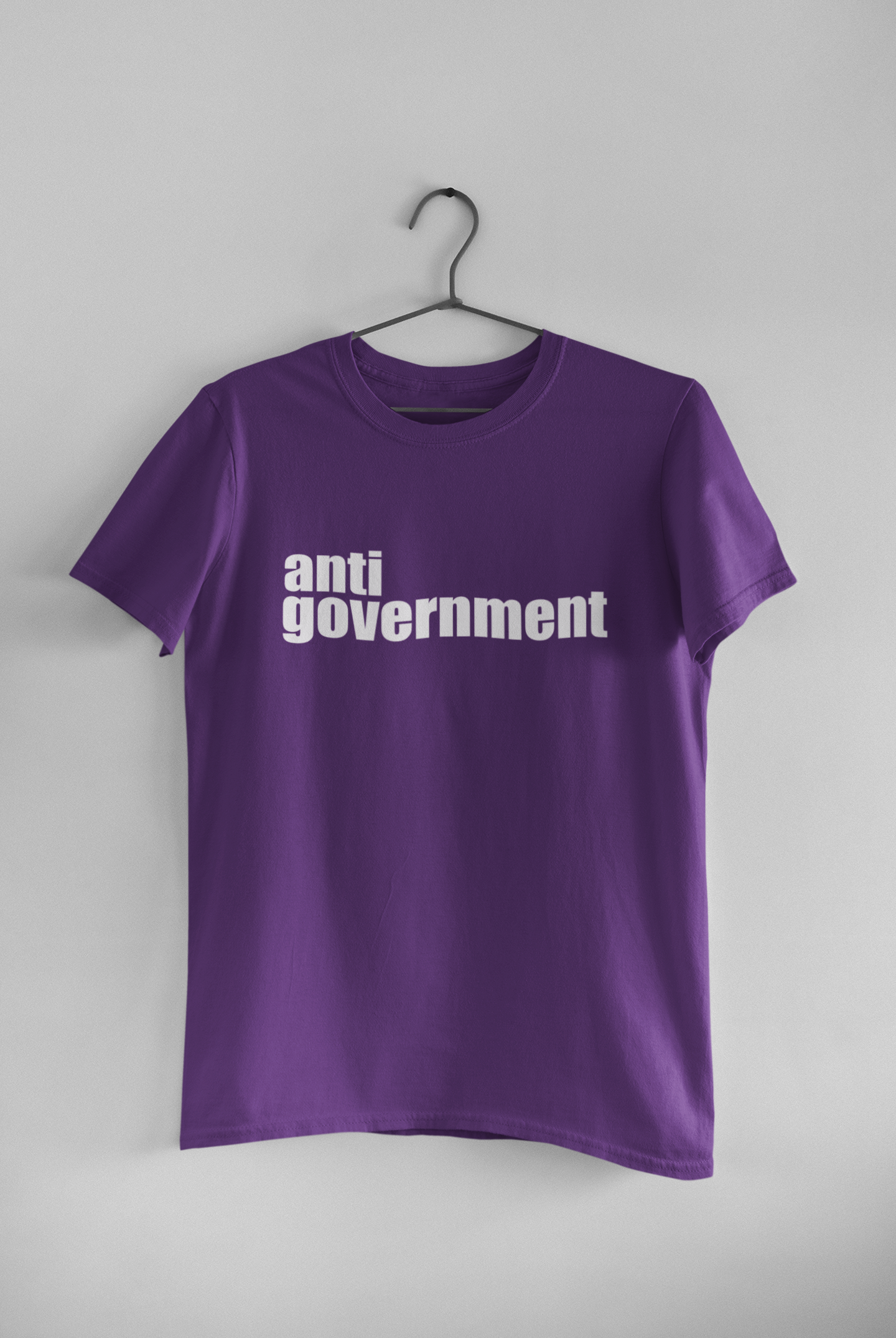 Anti Government Women Half Sleeves T-shirt- FunkyTeesClub