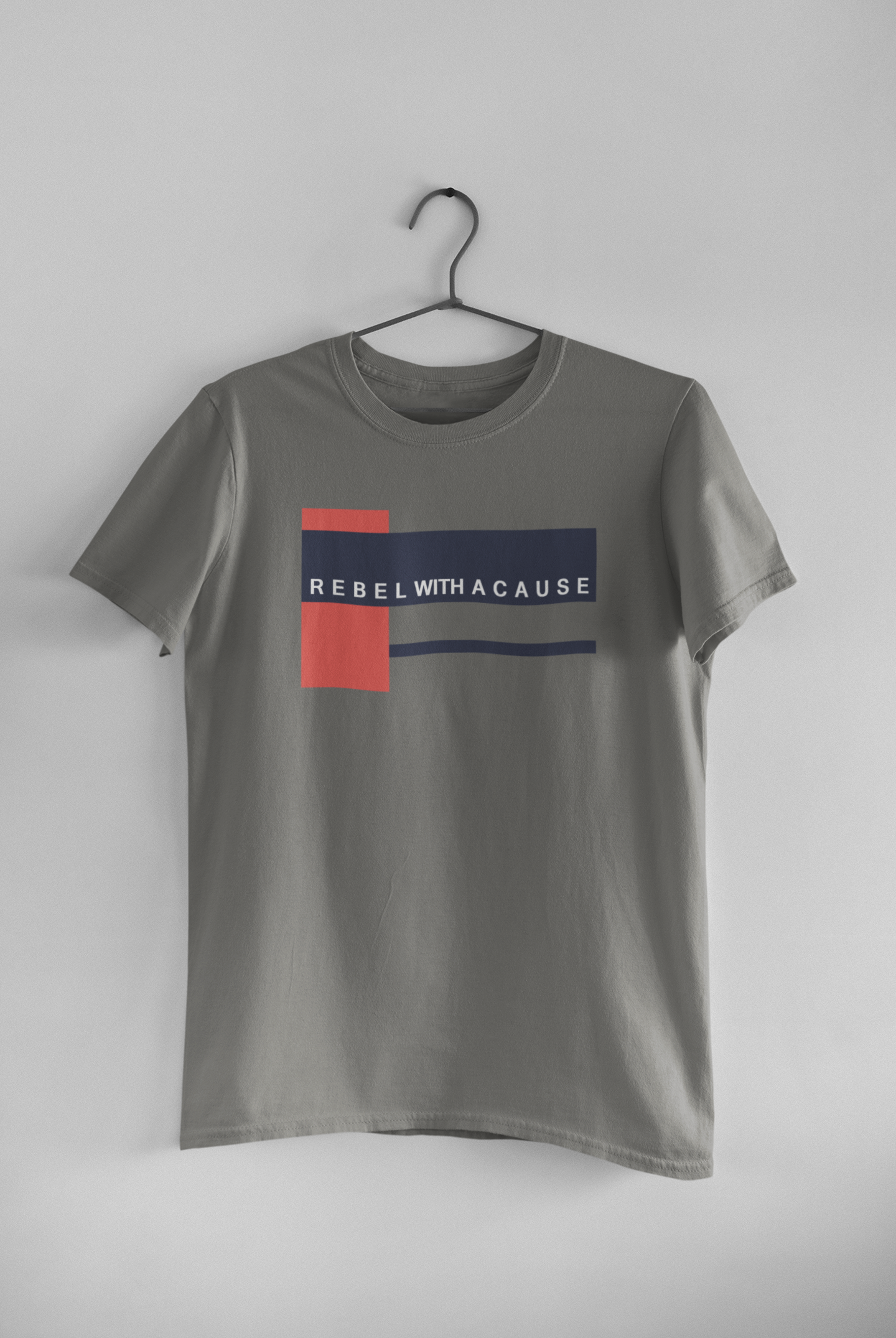 Rebel With A Cause Quotes Women Half Sleeves T-shirt- FunkyTeesClub