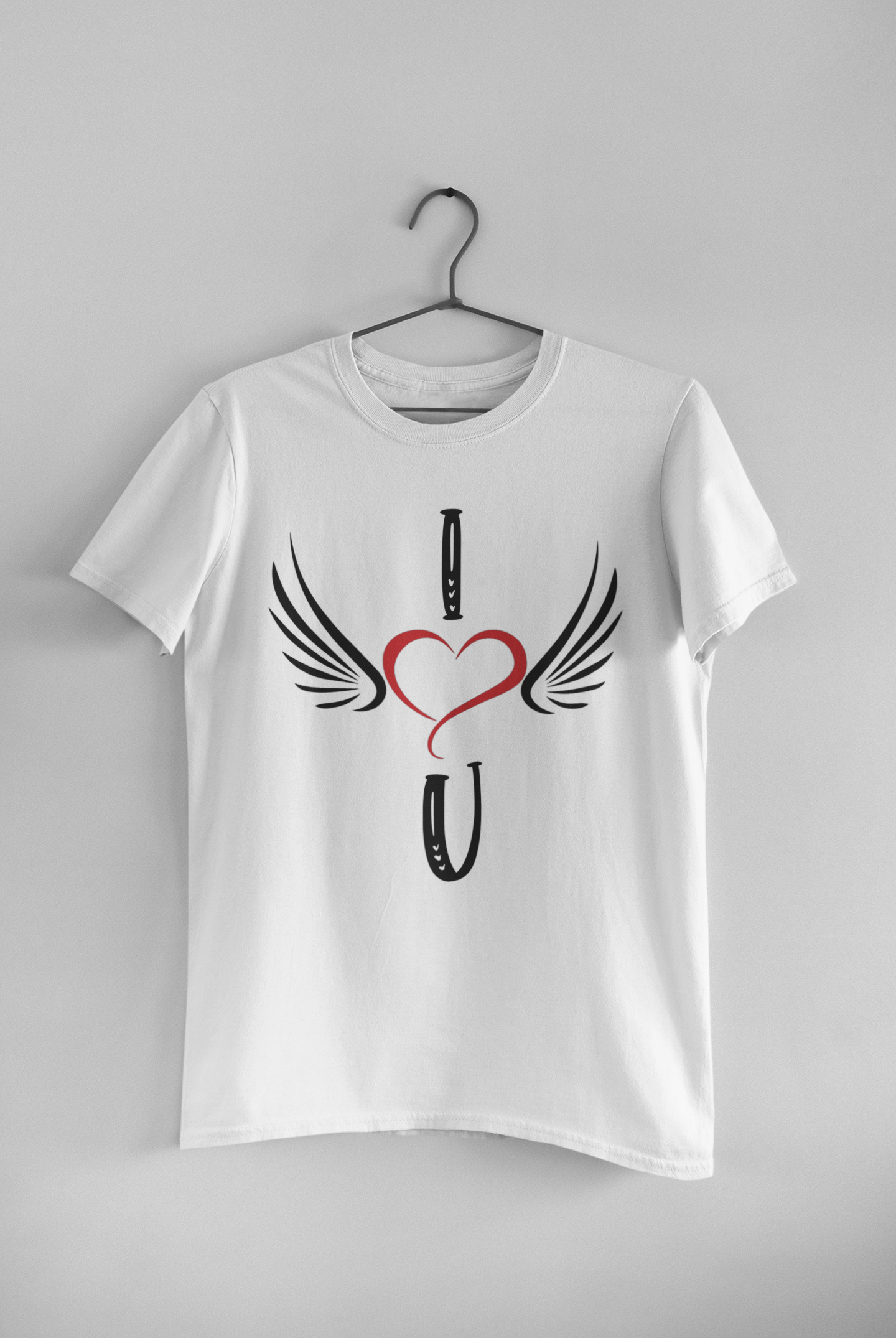 I Love U Couple Half Sleeves T-Shirts -FunkyTeesClub