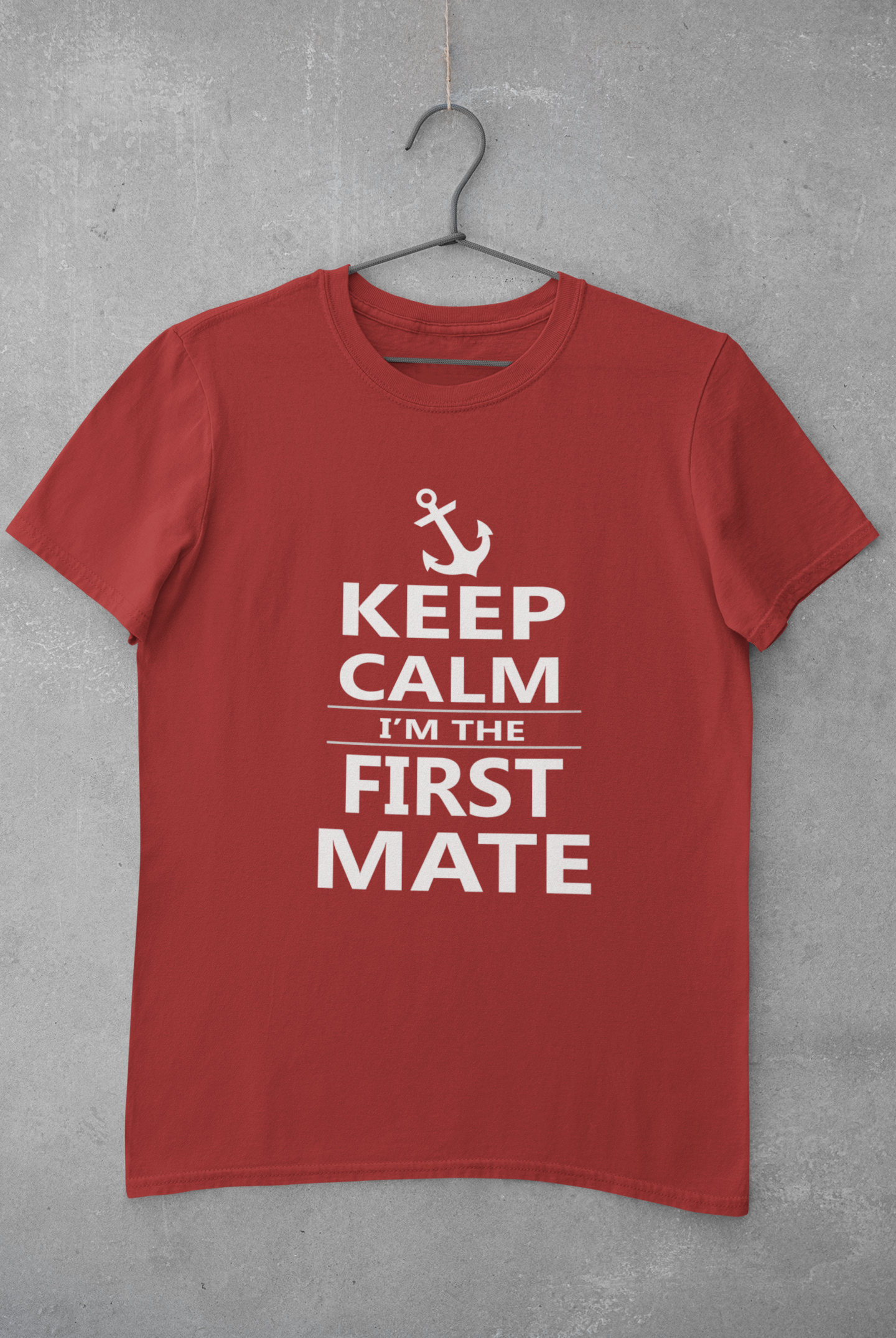 Keep Calm I Am The First Mate Merchant Navy Mens Half Sleeves T-shirt- FunkyTeesClub