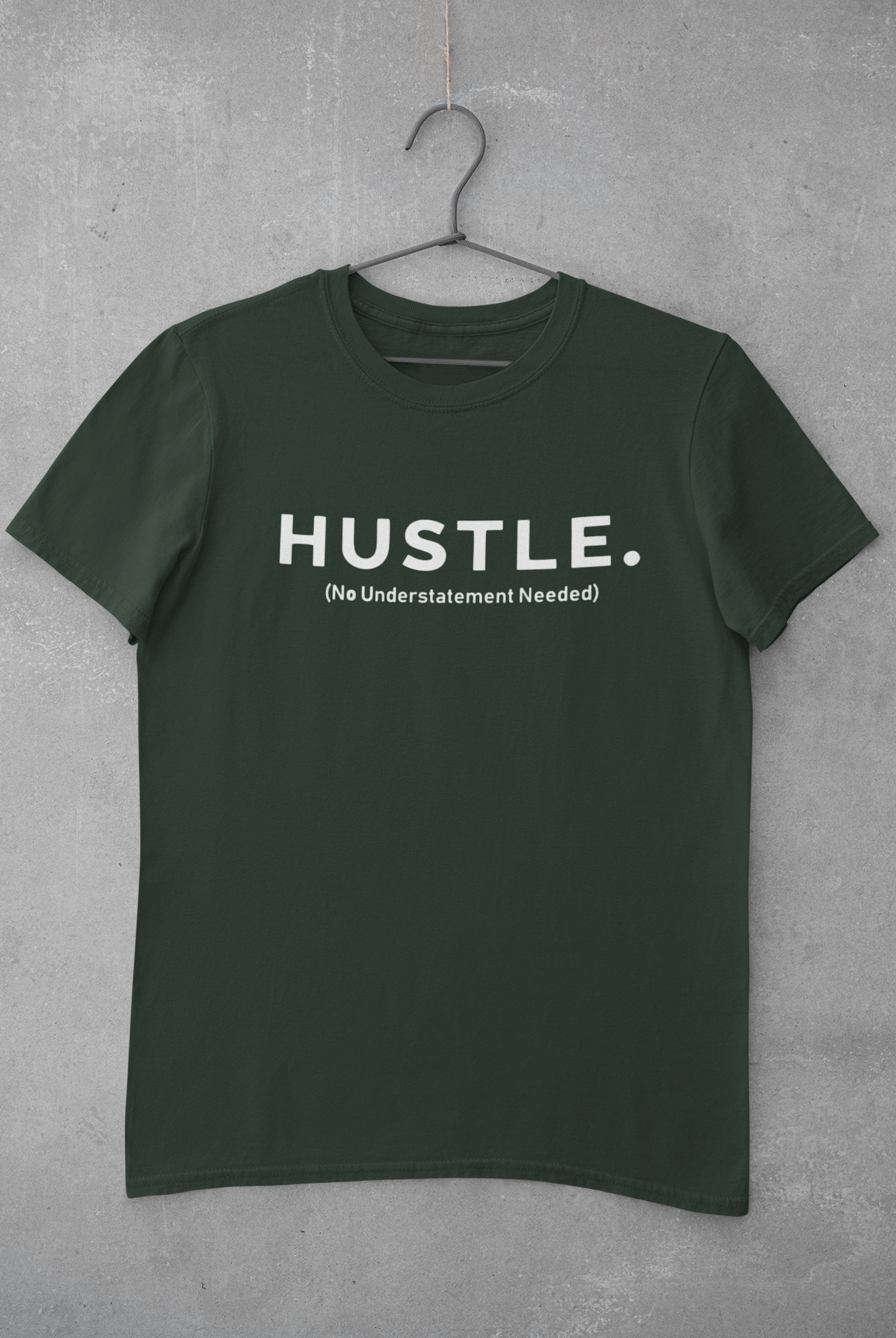 Hustle Mens Half Sleeves T-shirt- FunkyTeesClub