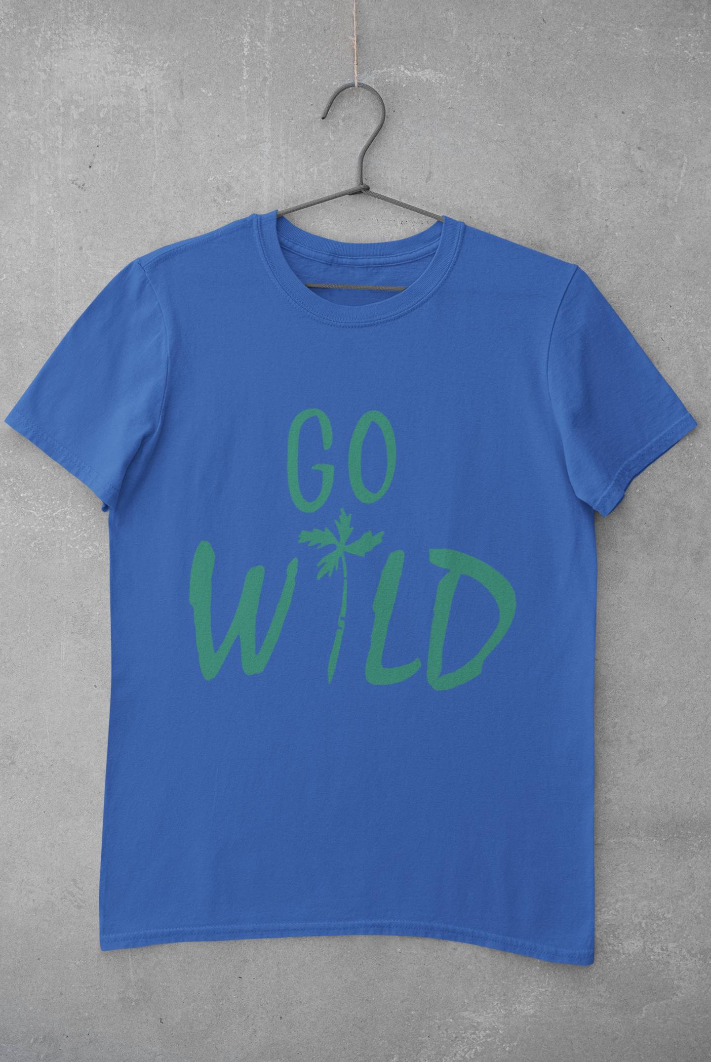 Go Wild Mens Half Sleeves T-shirt- FunkyTeesClub