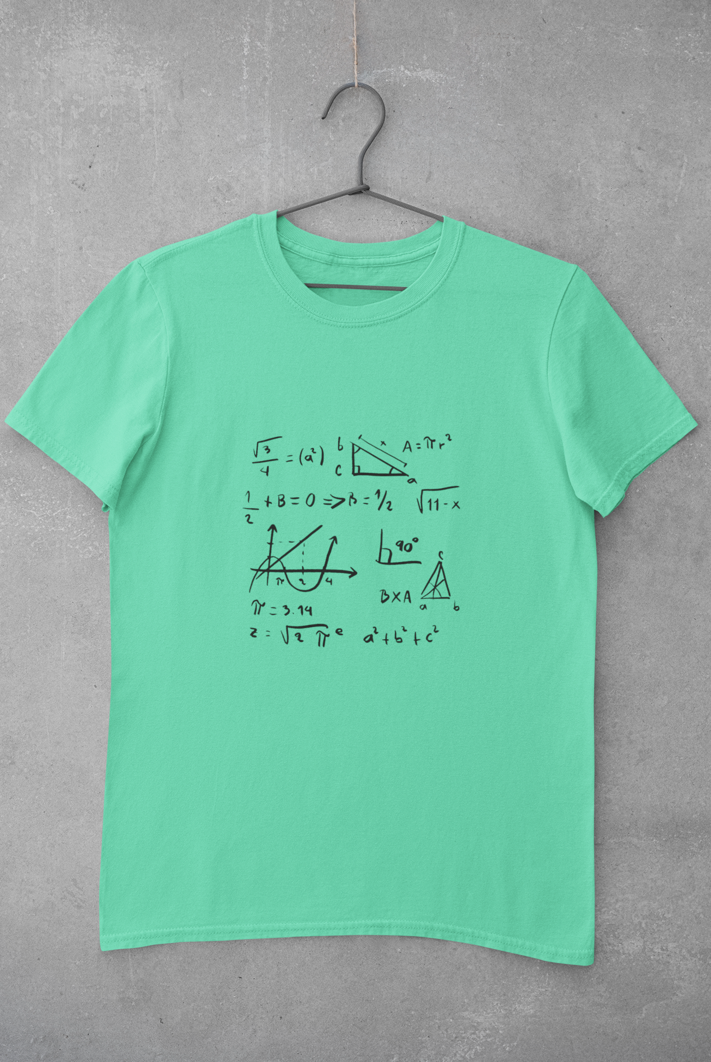 Math Formula Women Half Sleeves T-shirt- FunkyTeesClub
