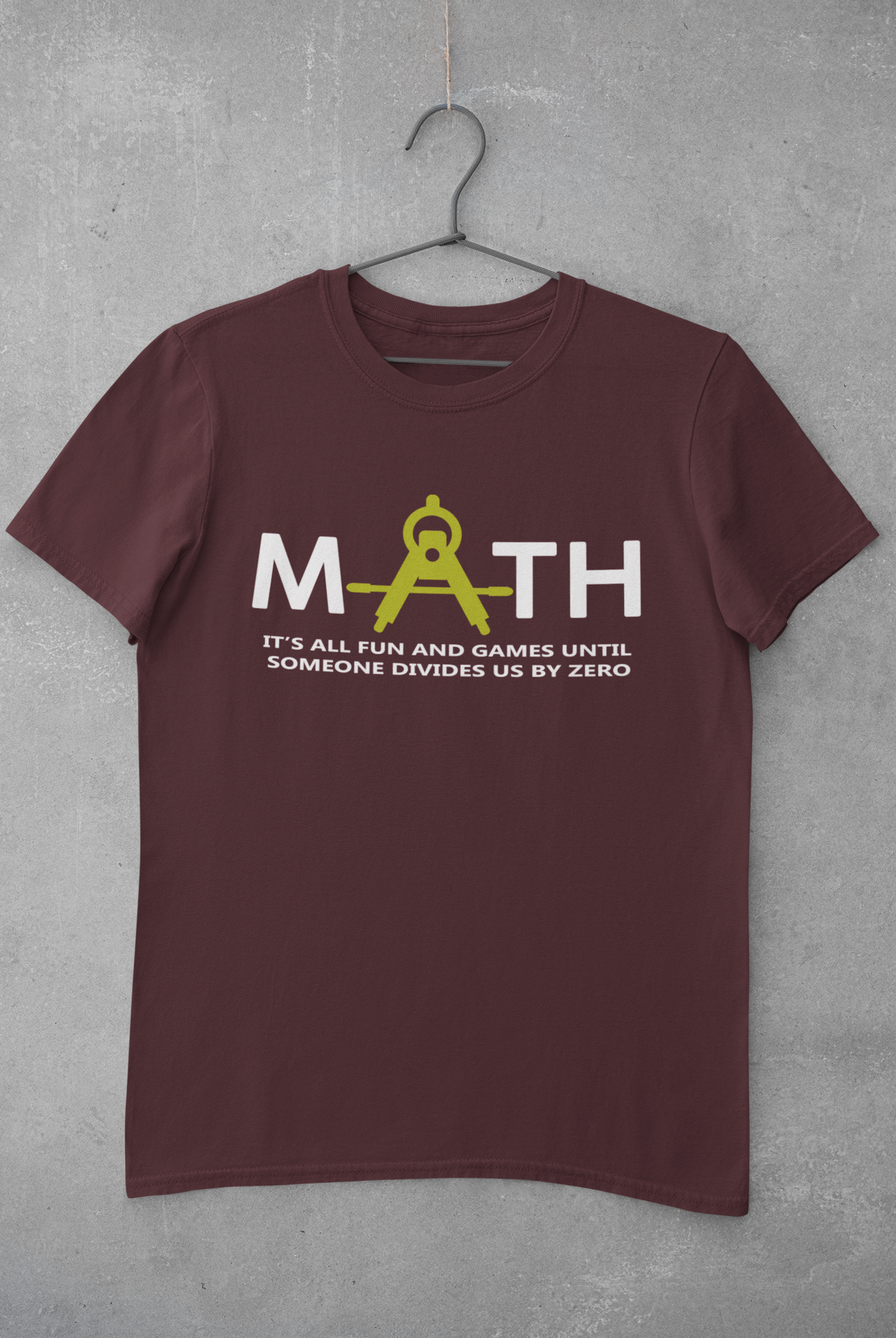 Math Teacher Mens Half Sleeves T-shirt- FunkyTeesClub
