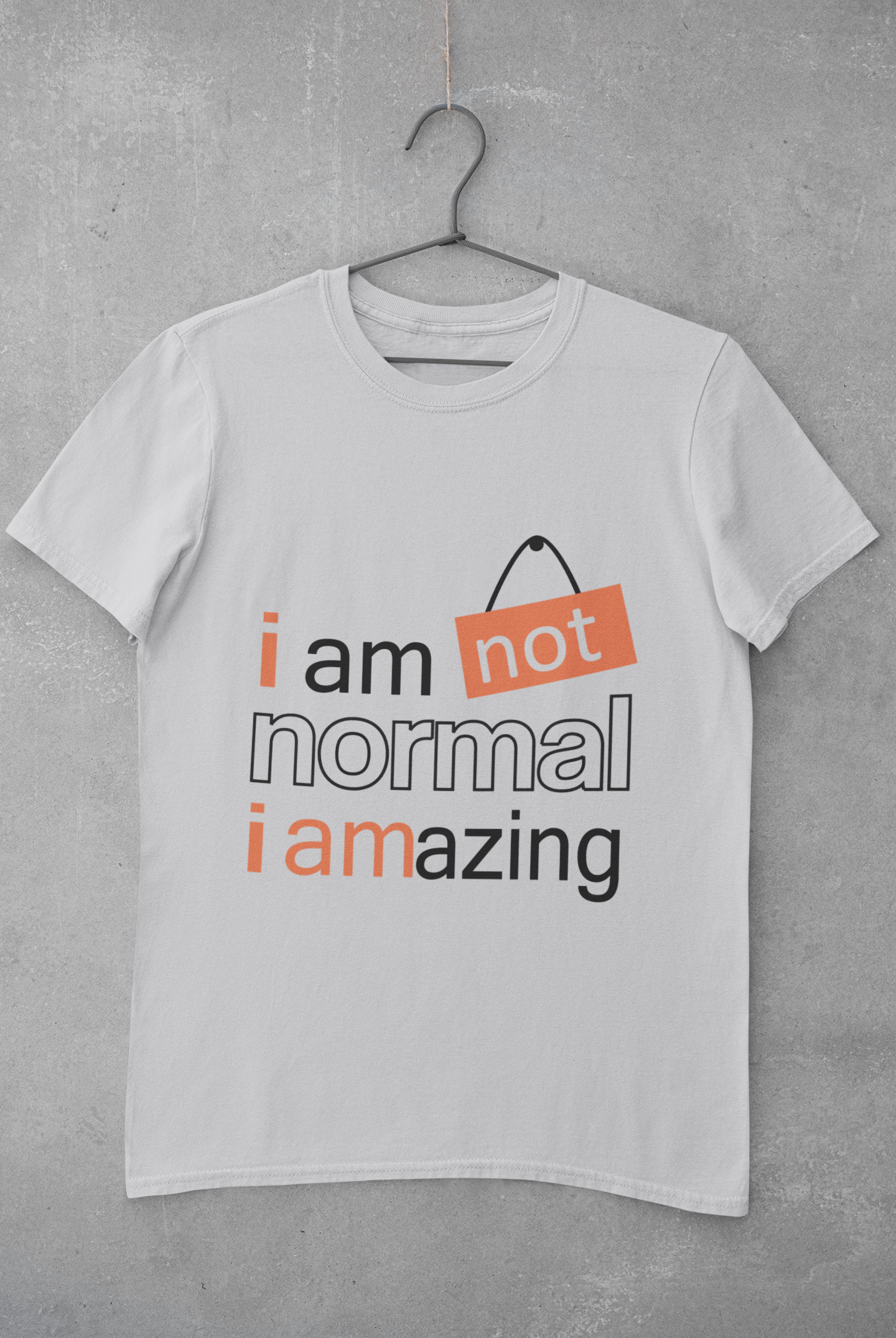 Not Normal Mens Half Sleeves T-shirt- FunkyTeesClub