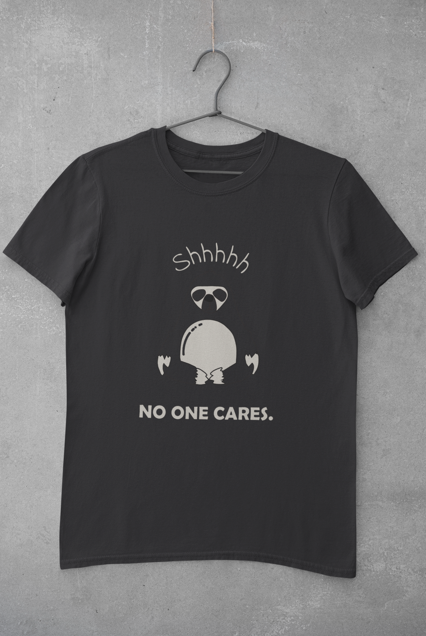 No One Cares Mens Half Sleeves T-shirt- FunkyTeesClub