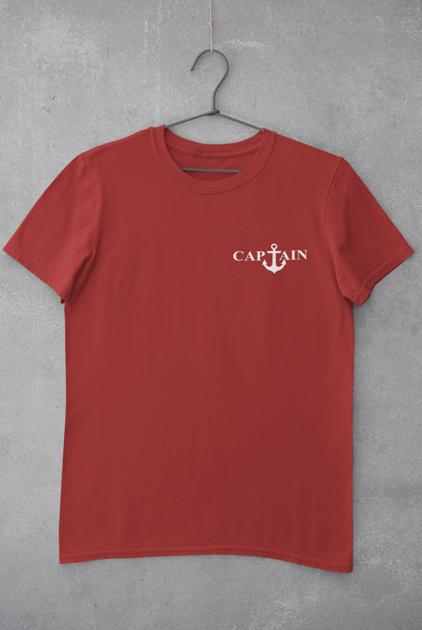Captain Merchant Navy Mens Half Sleeves T-shirt- FunkyTeesClub