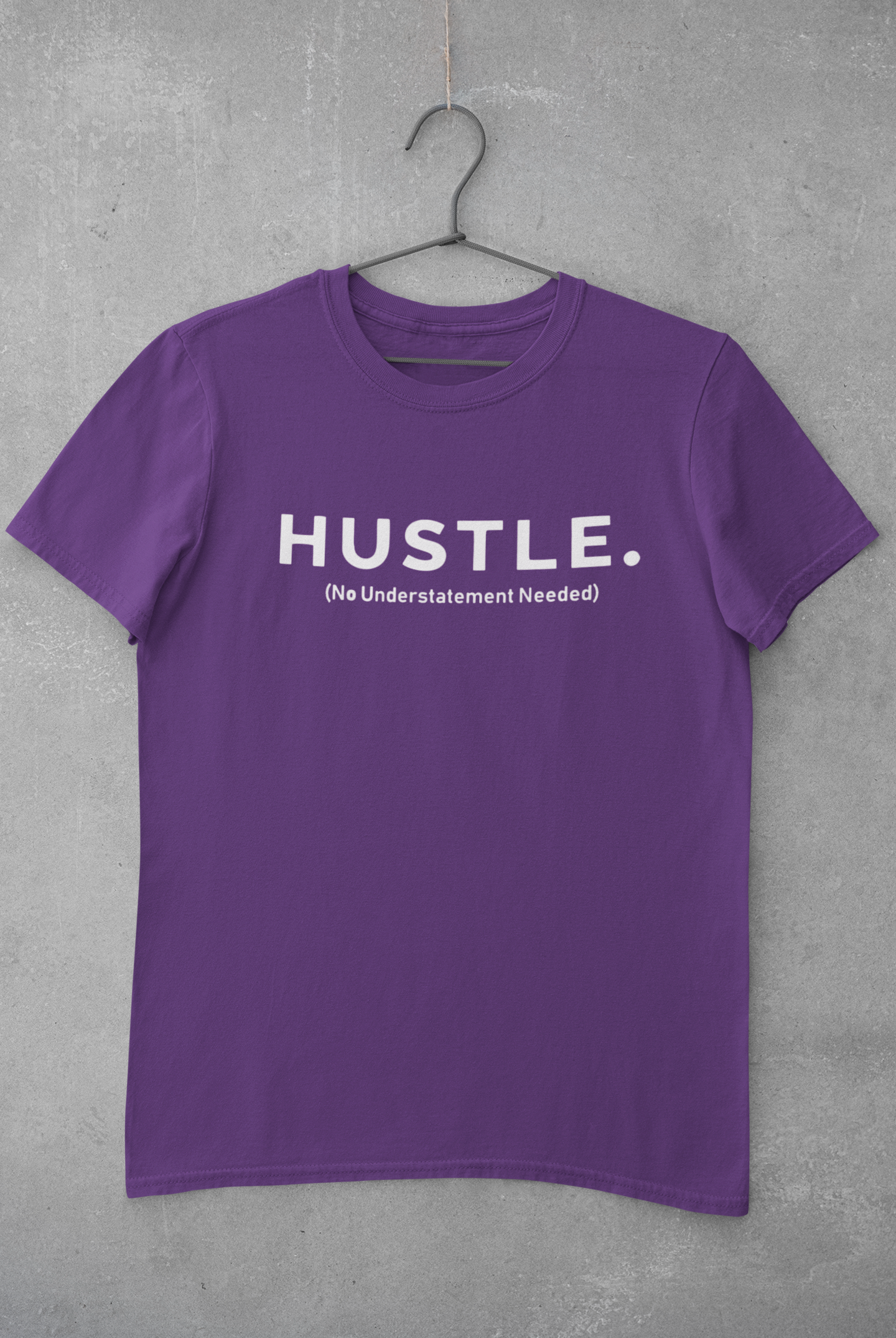 Hustle Women Half Sleeves T-shirt- FunkyTeesClub