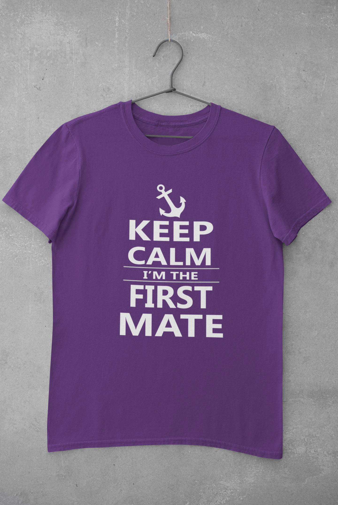 Keep Calm I Am The First Mate Merchant Navy Mens Half Sleeves T-shirt- FunkyTeesClub