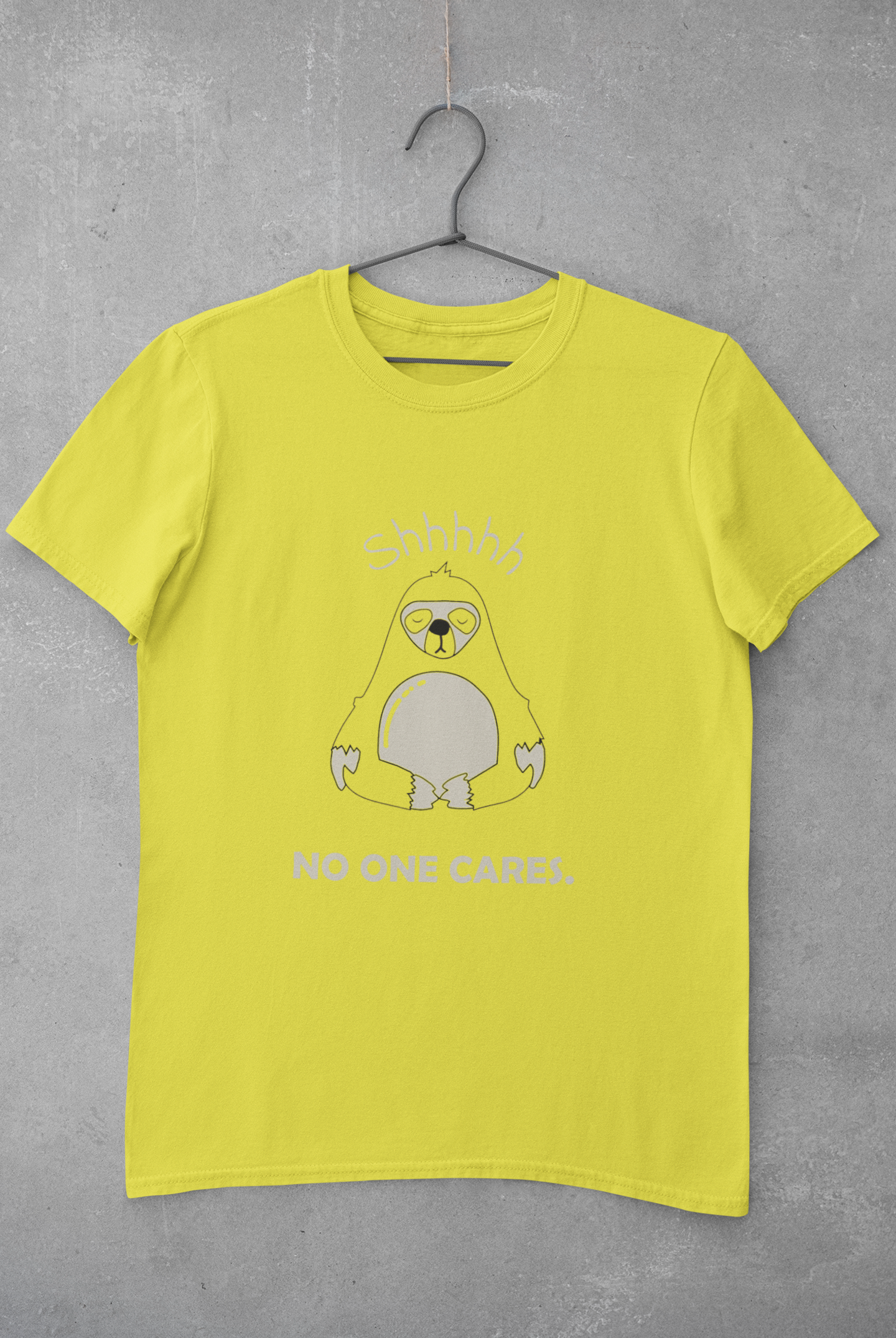 No One Cares Mens Half Sleeves T-shirt- FunkyTeesClub