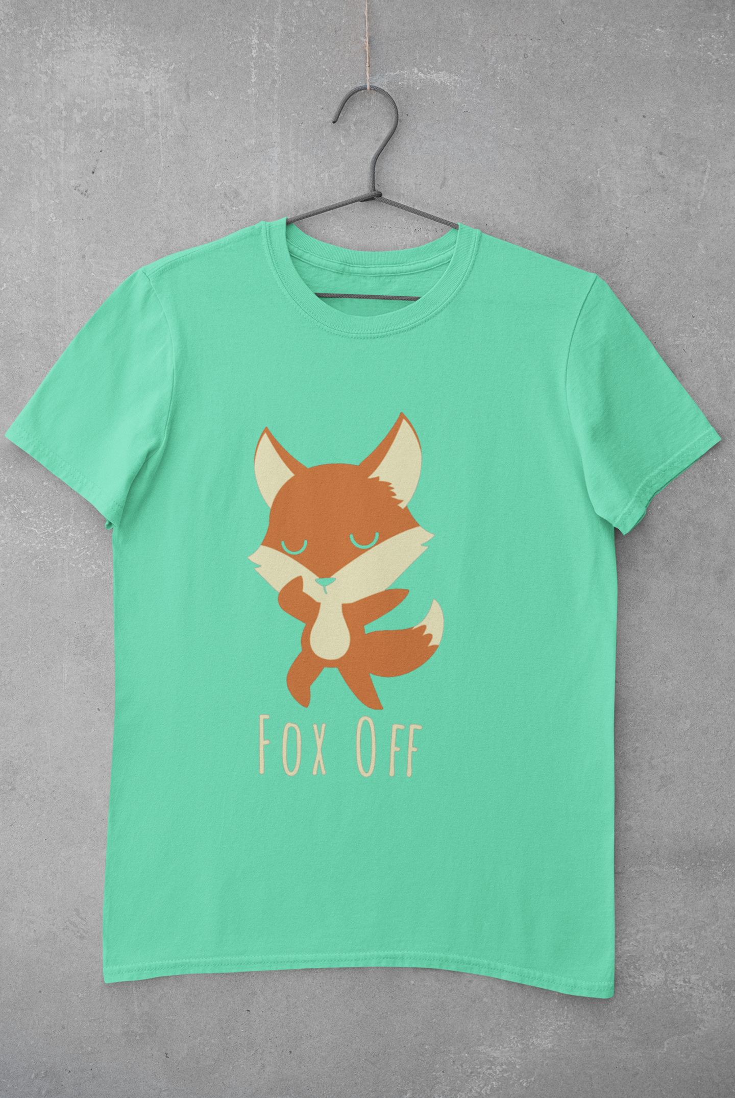 Fox Off Mens Half Sleeves T-shirt- FunkyTeesClub