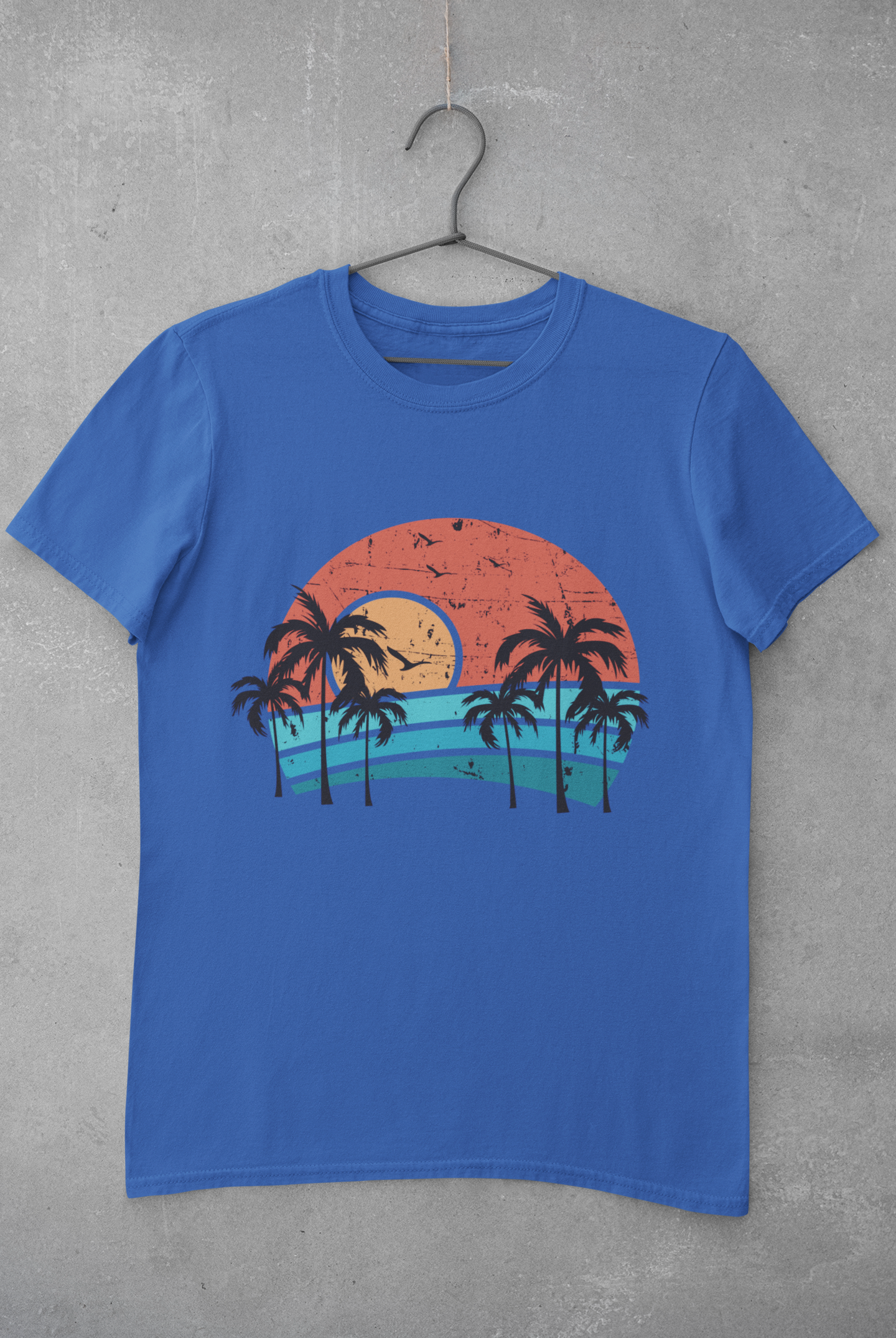 Sunset Mens Half Sleeves T-shirt- FunkyTeesClub