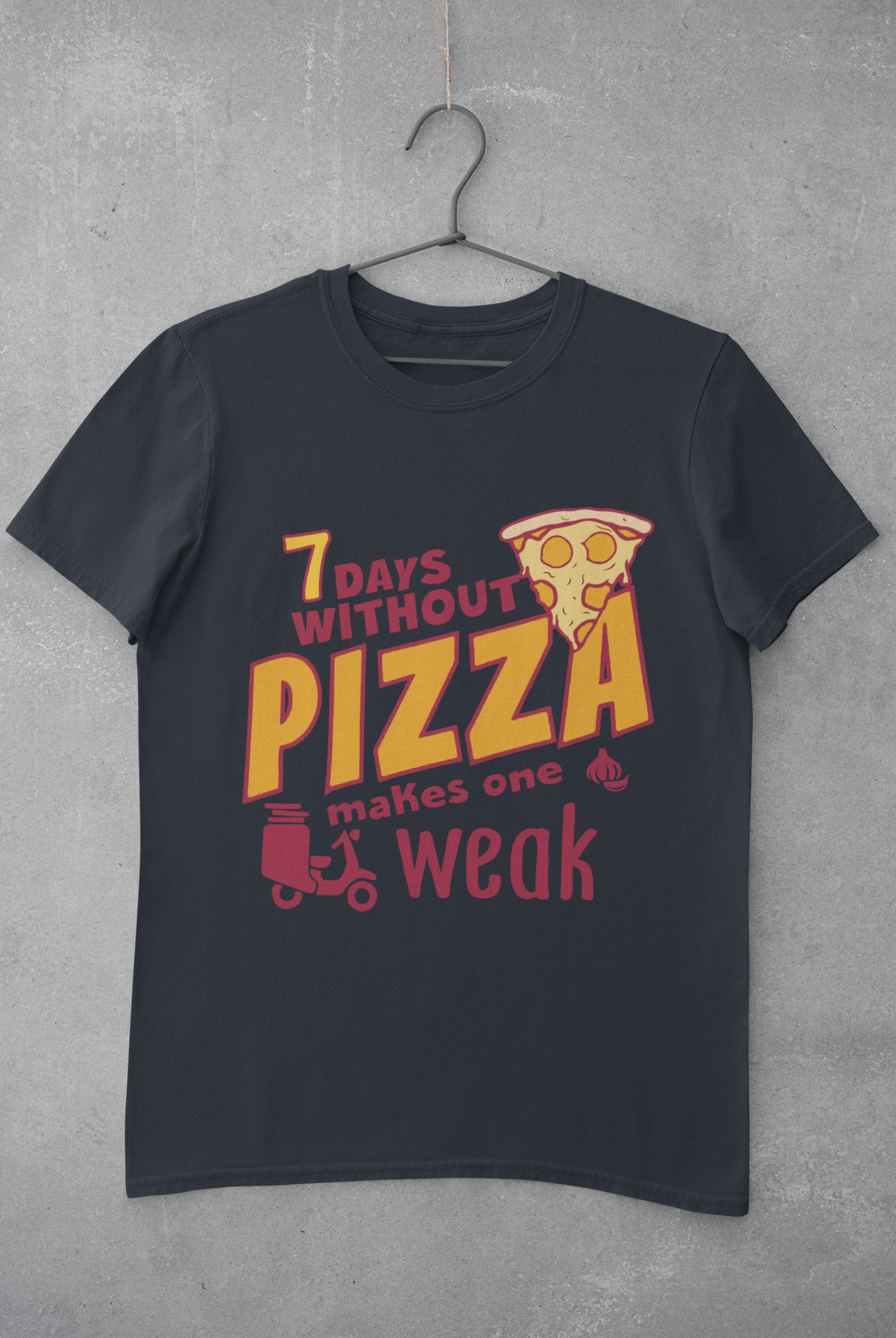 Pizza Mens Half Sleeves T-shirt- FunkyTeesClub