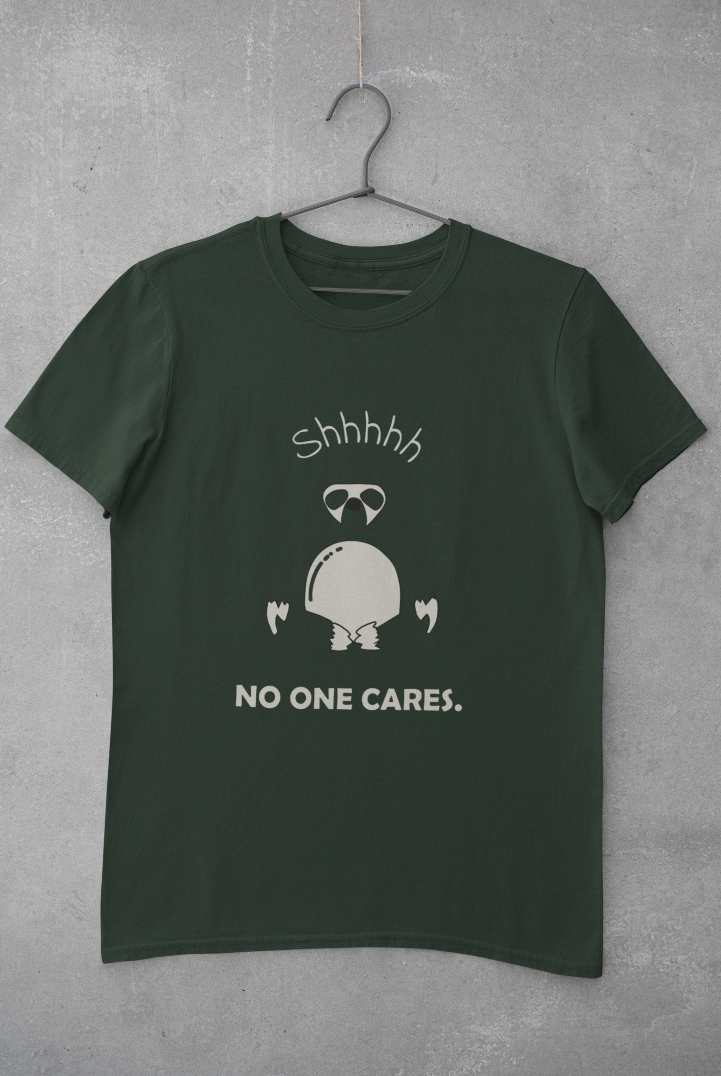 No One Cares Mens Half Sleeves T-shirt- FunkyTeesClub