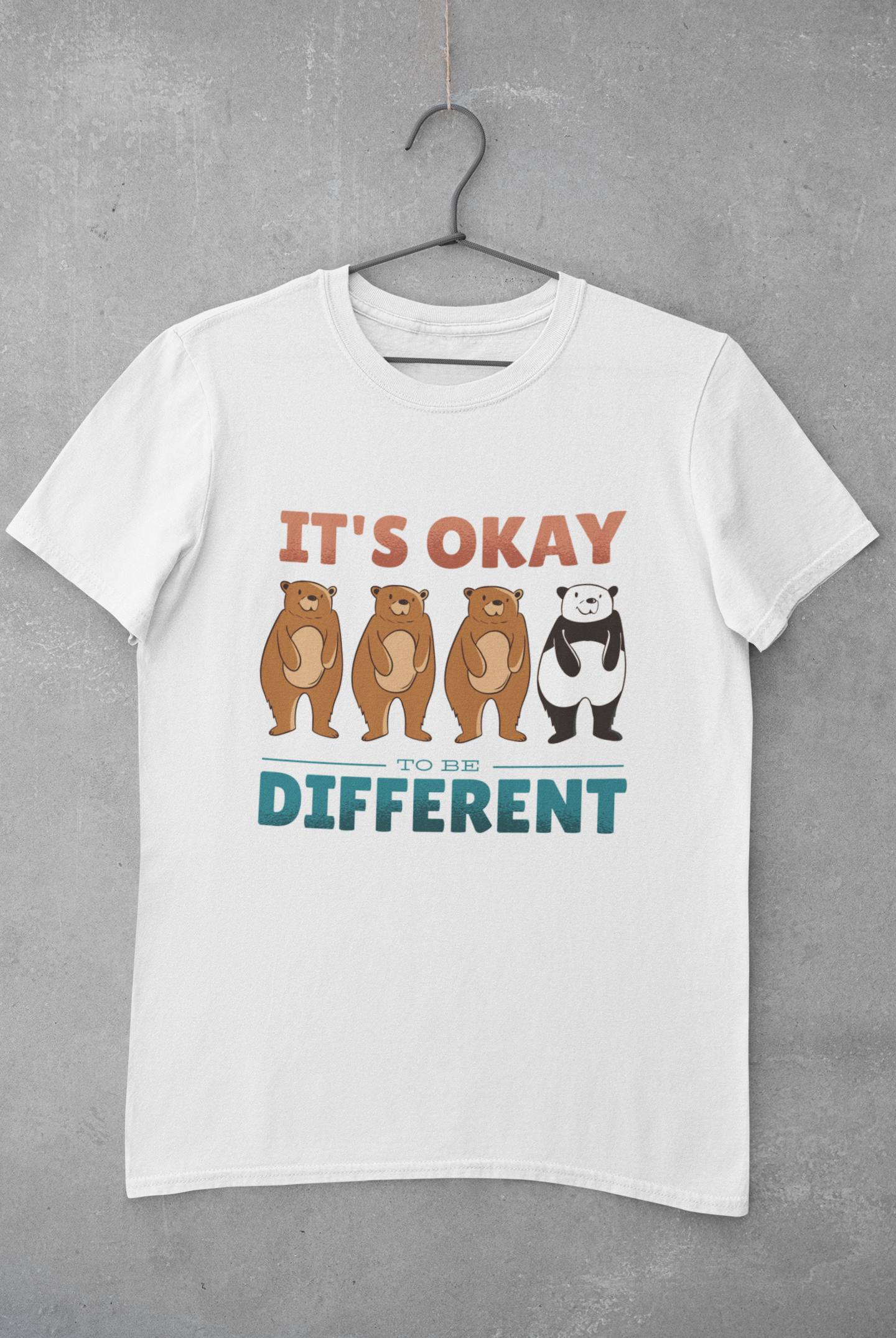 Its Okay To be Different Women Half Sleeves T-shirt- FunkyTeesClub