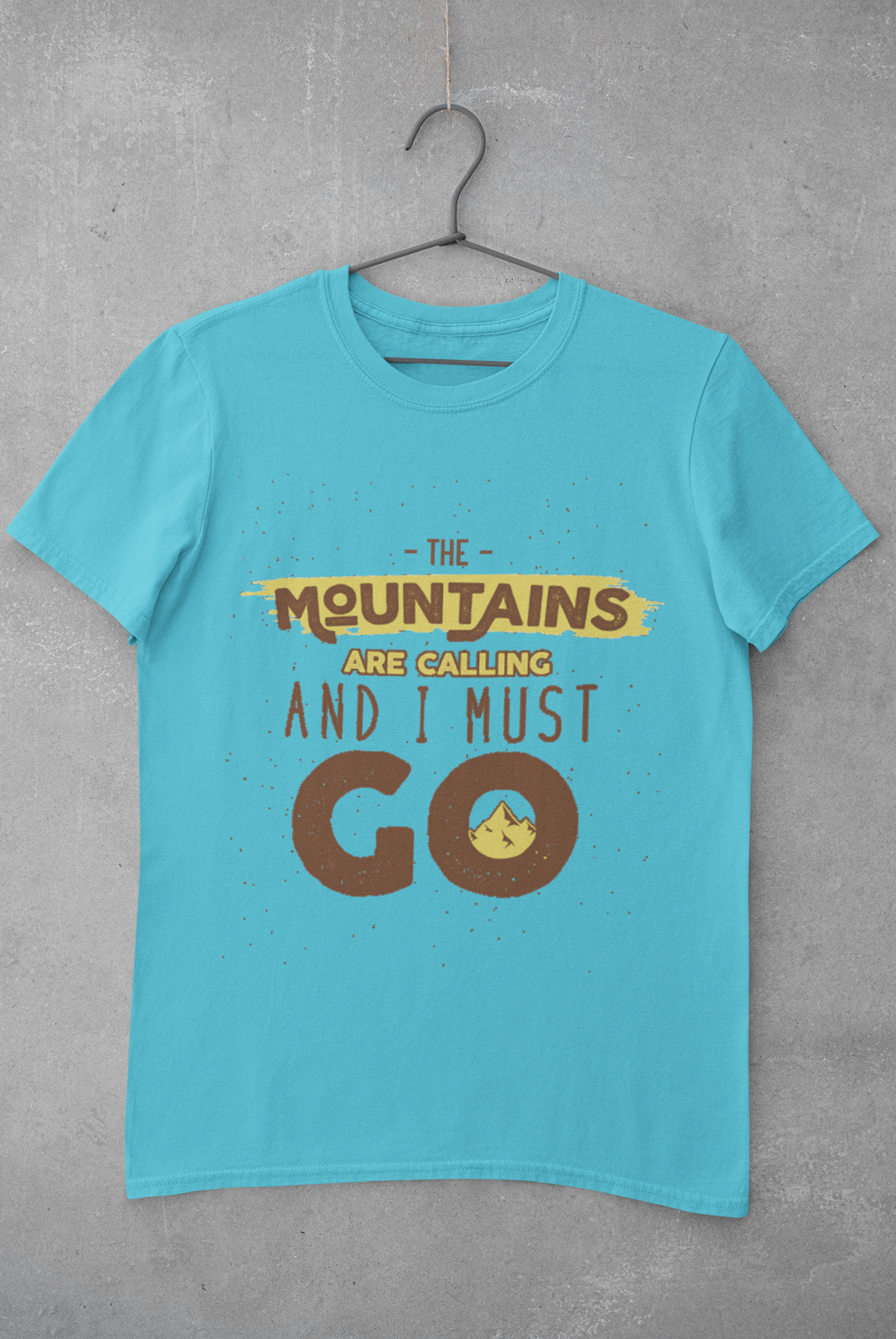 The mountains are calling and I must go Mens Half Sleeves T-shirt- FunkyTeesClub