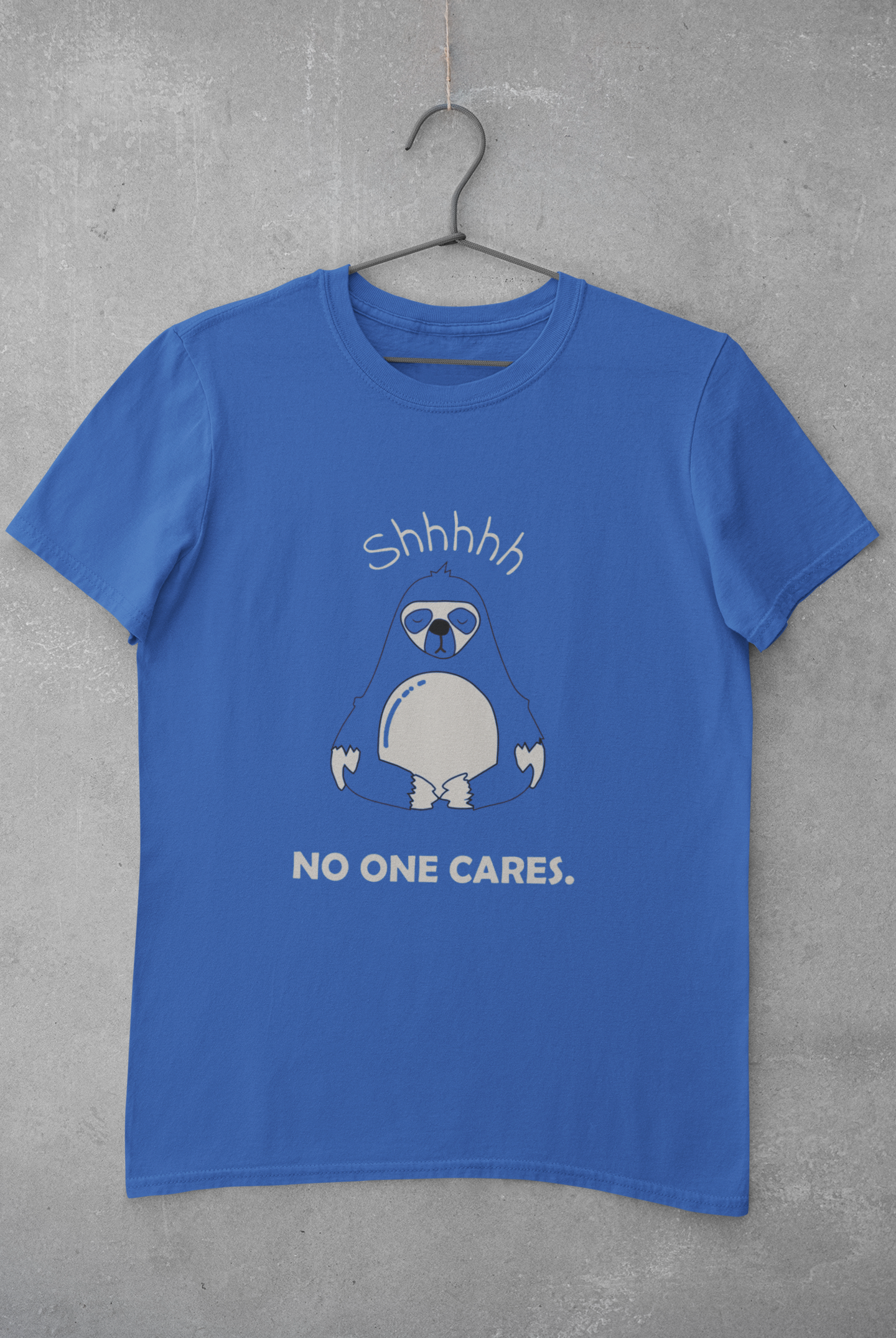 No One Cares Mens Half Sleeves T-shirt- FunkyTeesClub