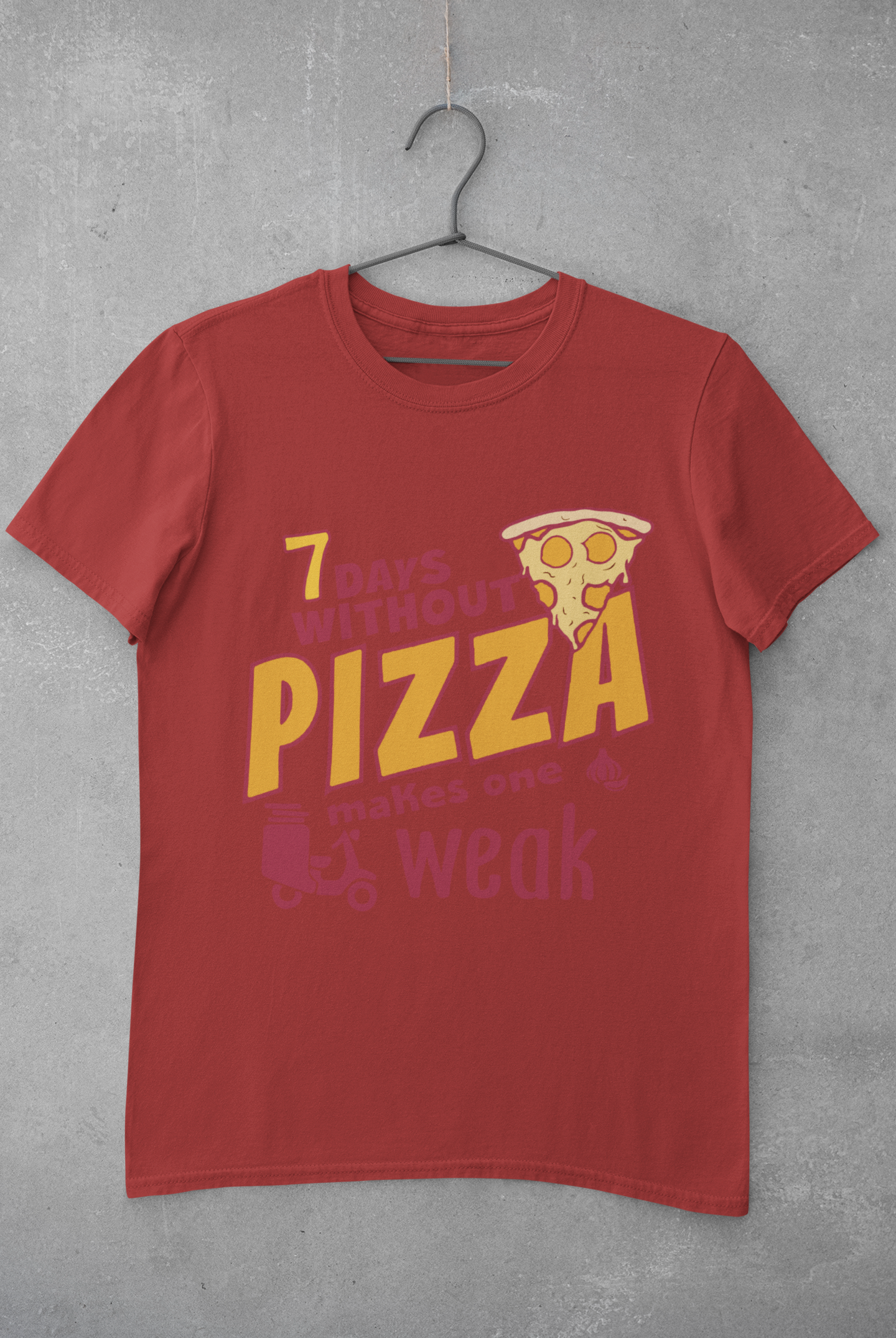 Pizza Women Half Sleeves T-shirt- FunkyTeesClub
