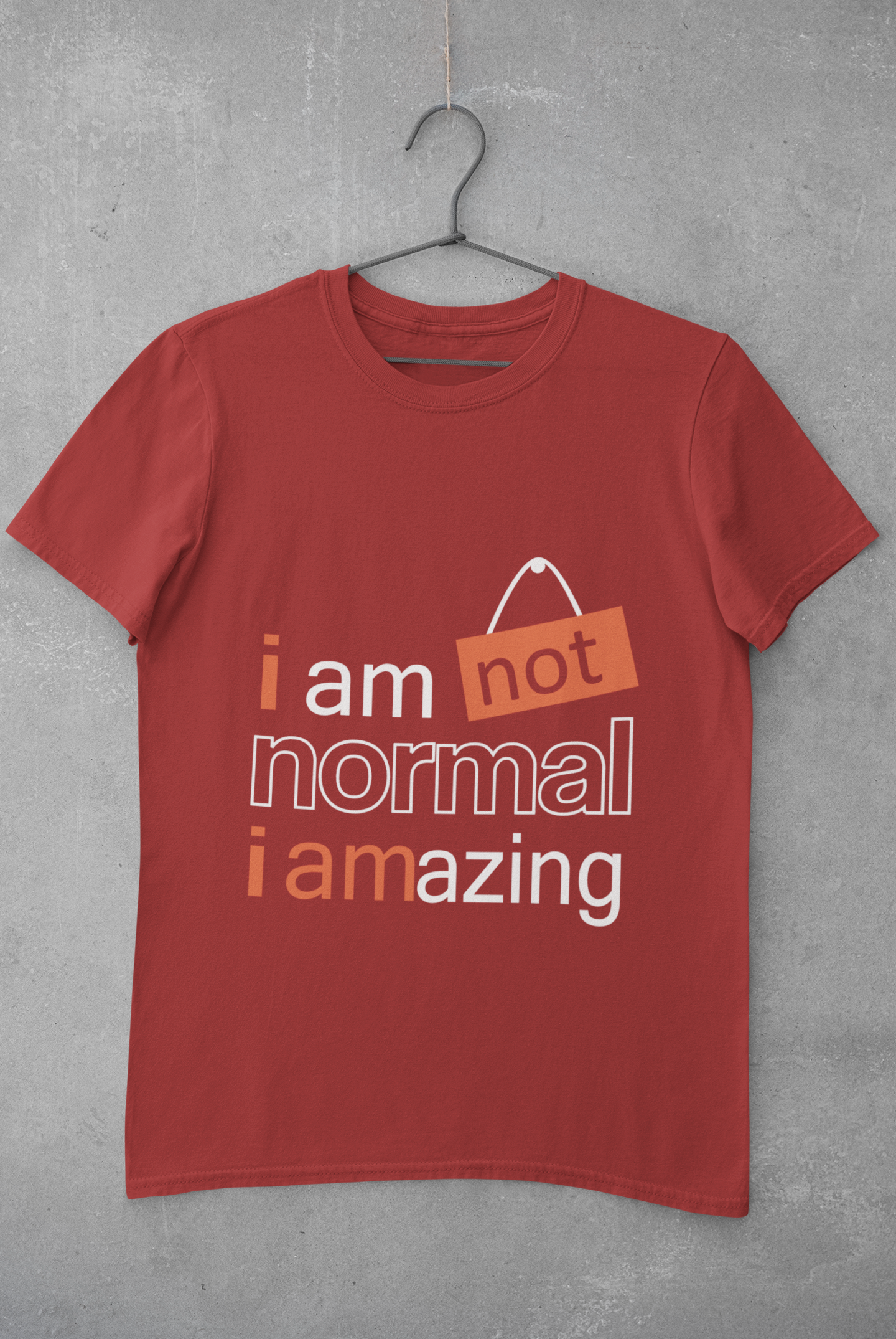 Not Normal Mens Half Sleeves T-shirt- FunkyTeesClub
