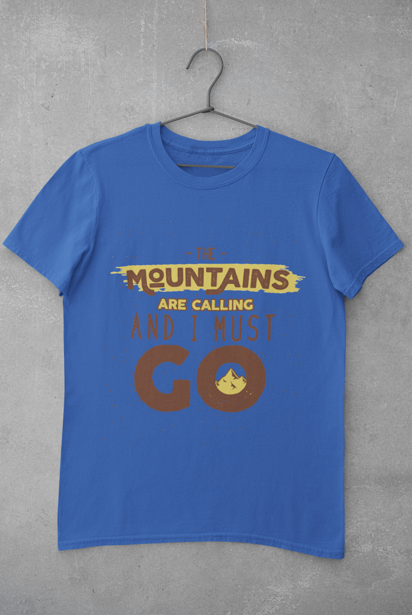 The mountains are calling and I must go Mens Half Sleeves T-shirt- FunkyTeesClub