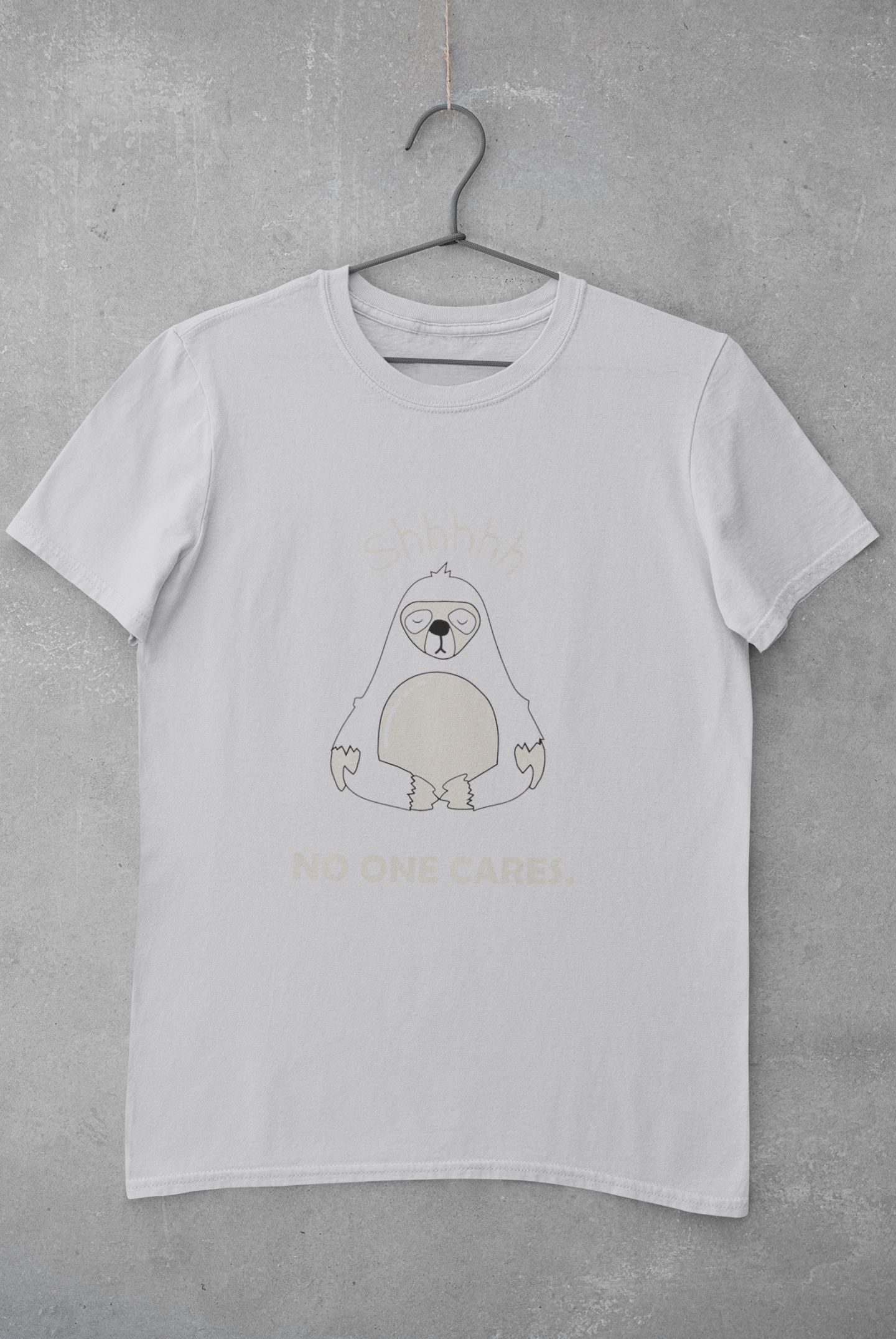 No One Cares Mens Half Sleeves T-shirt- FunkyTeesClub
