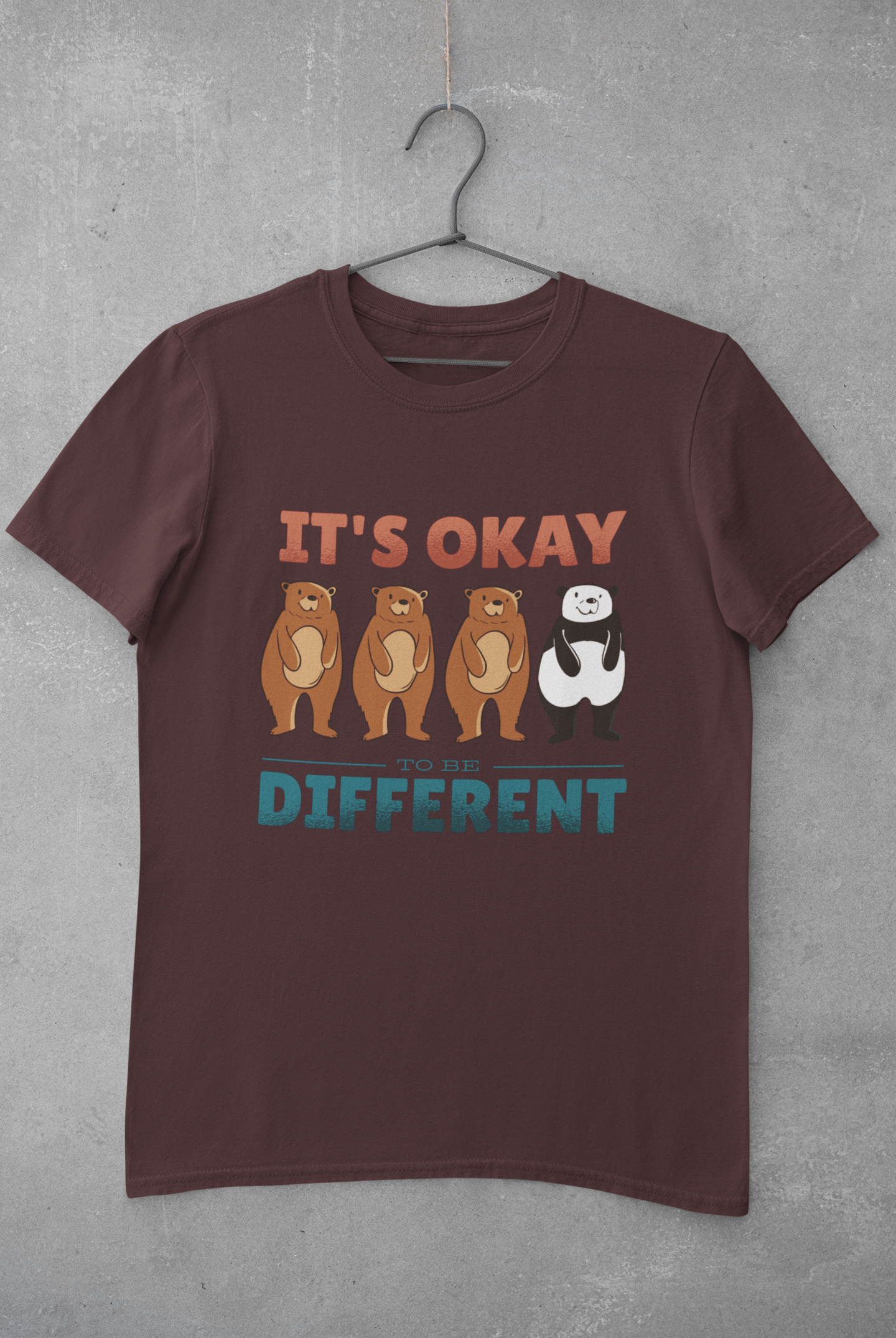 Its Okay To be Different Women Half Sleeves T-shirt- FunkyTeesClub