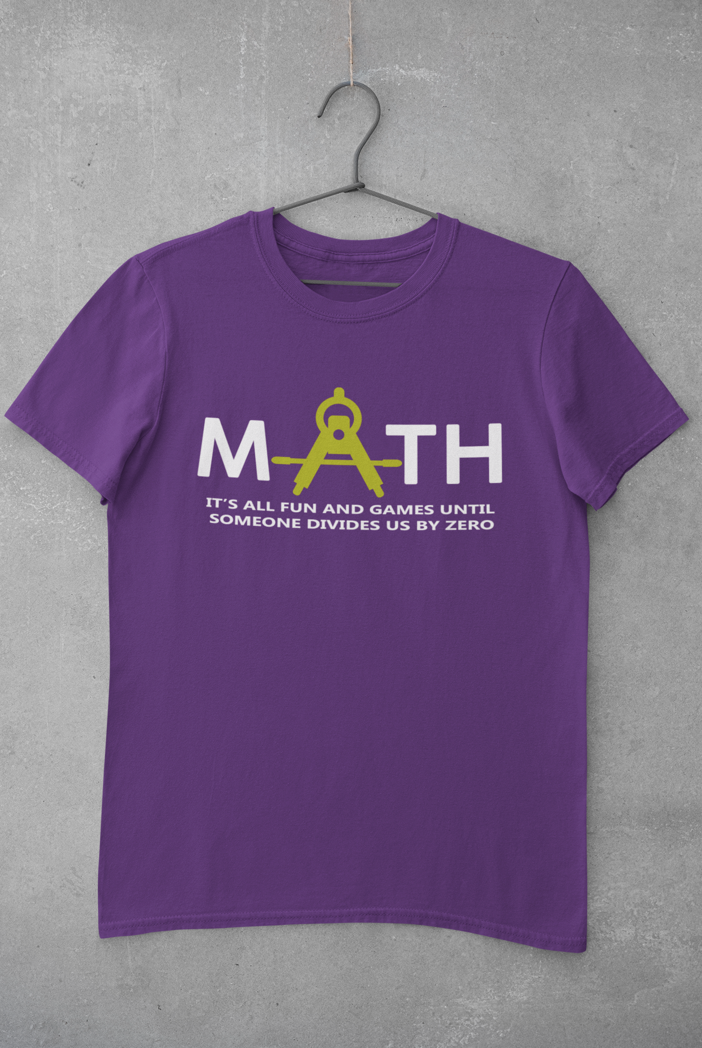 Math Teacher Mens Half Sleeves T-shirt- FunkyTeesClub