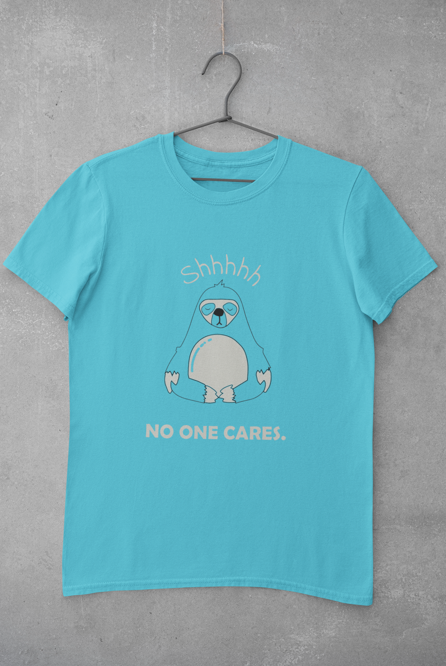 No One Cares Mens Half Sleeves T-shirt- FunkyTeesClub