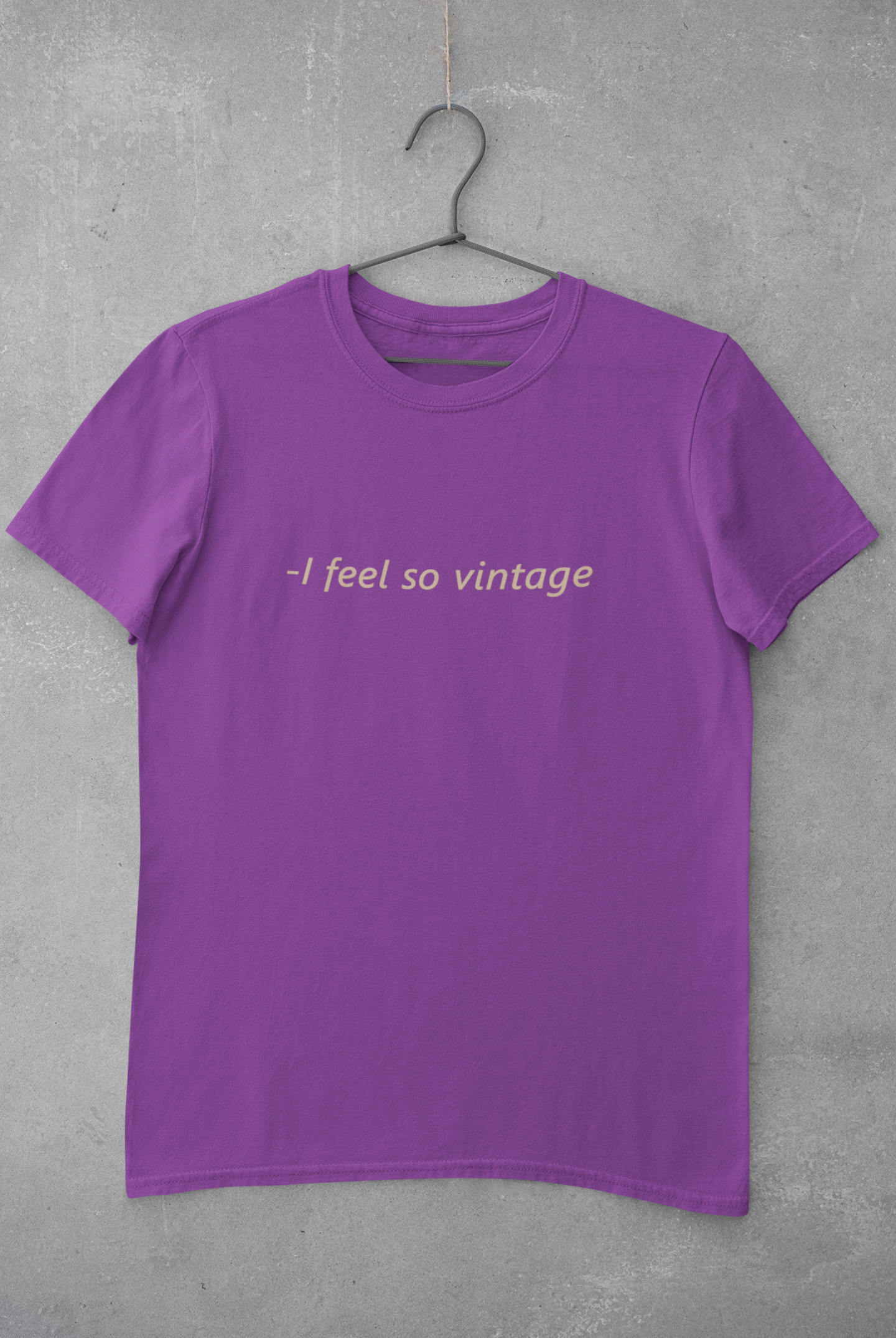 I feel Vintage Minimal Mens Half Sleeves T-shirt- FunkyTeesClub
