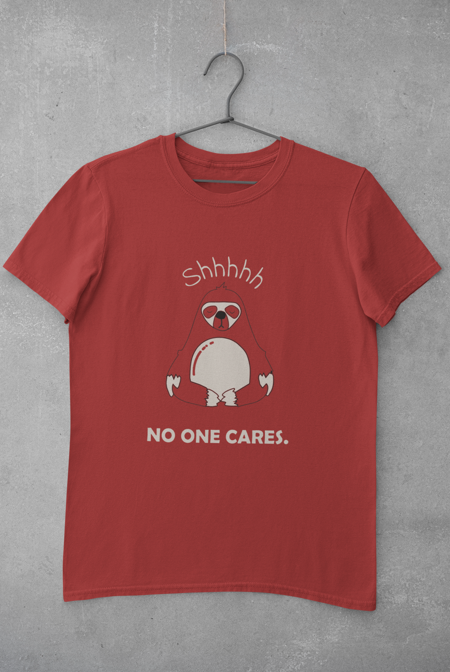 No One Cares Mens Half Sleeves T-shirt- FunkyTeesClub