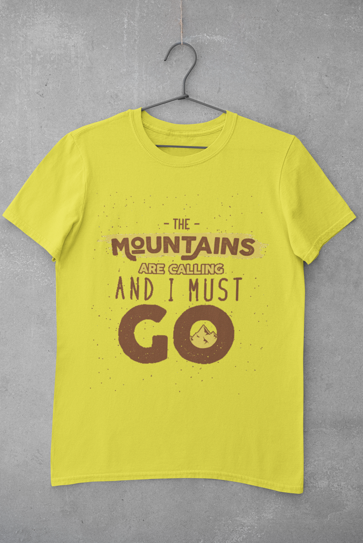 The mountains are calling and I must go Mens Half Sleeves T-shirt- FunkyTeesClub
