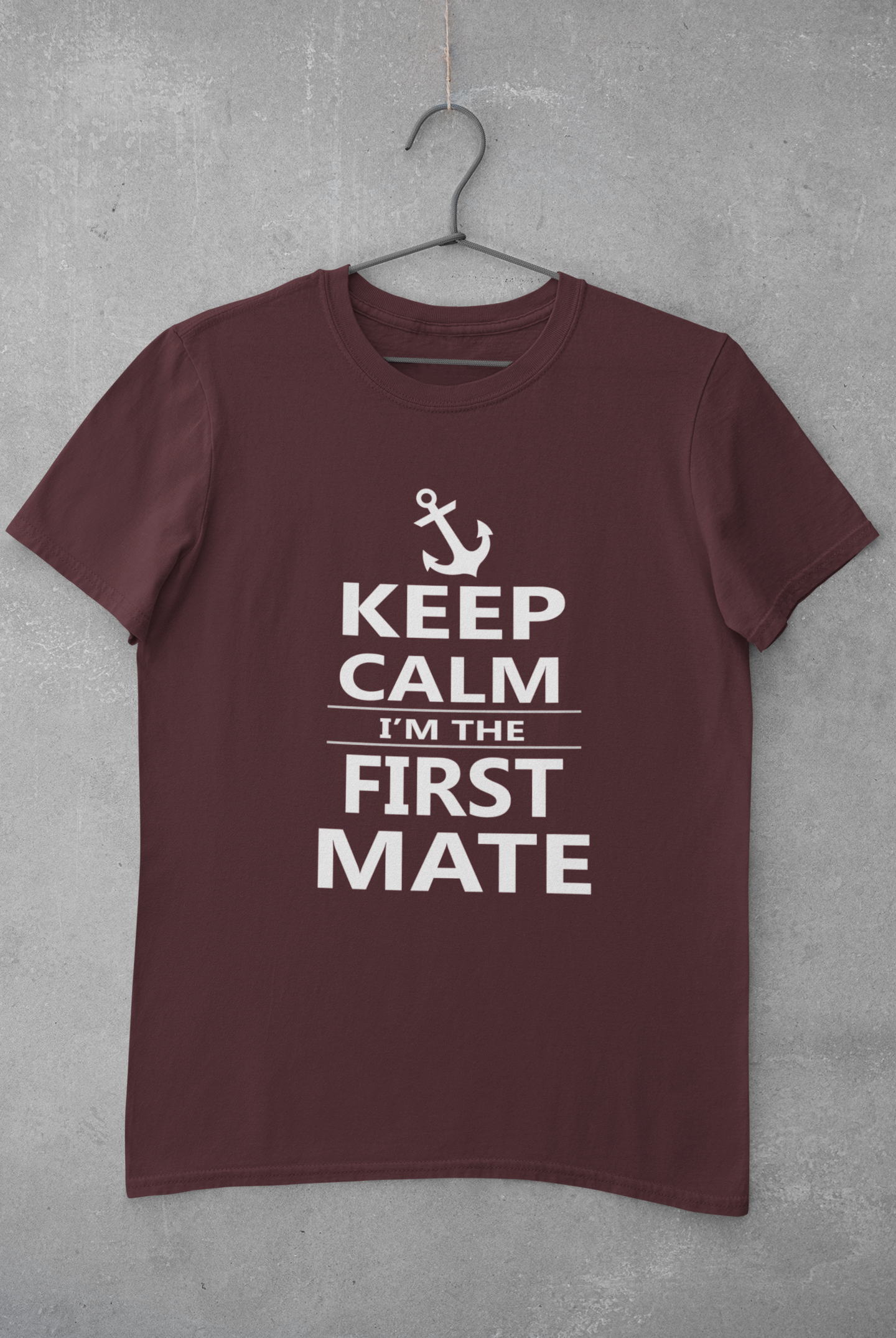 Keep Calm I Am The First Mate Merchant Navy Mens Half Sleeves T-shirt- FunkyTeesClub