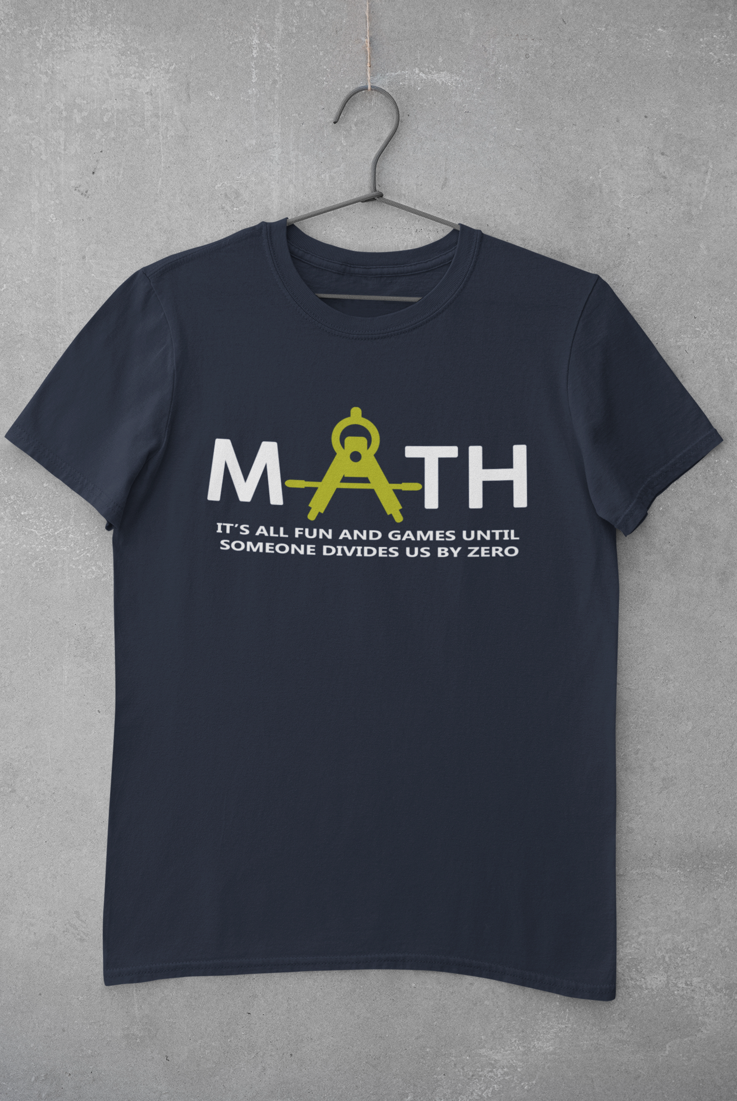 Math Teacher Mens Half Sleeves T-shirt- FunkyTeesClub