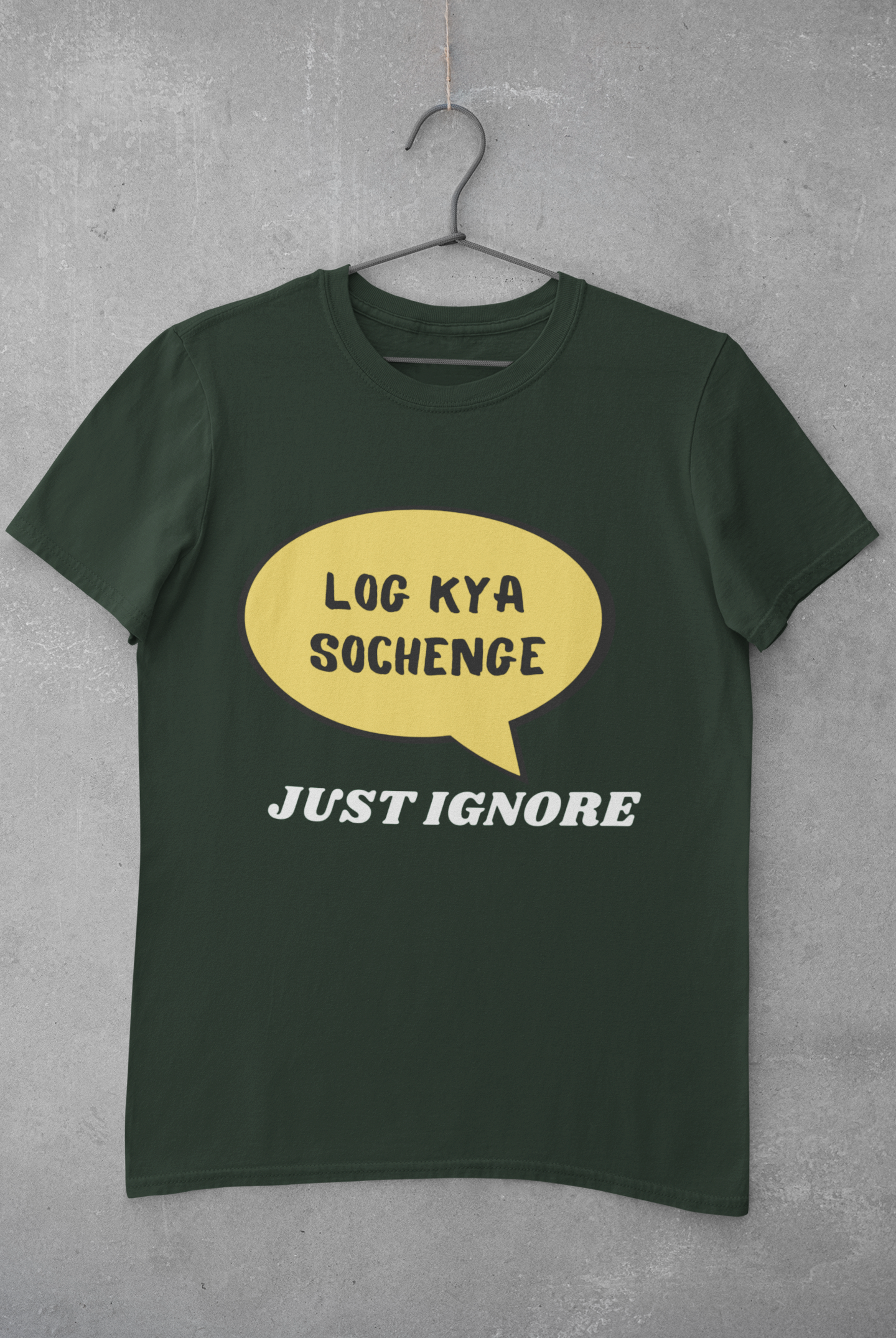 Log Kya Sochenge Mens Half Sleeves T-shirt- FunkyTeesClub