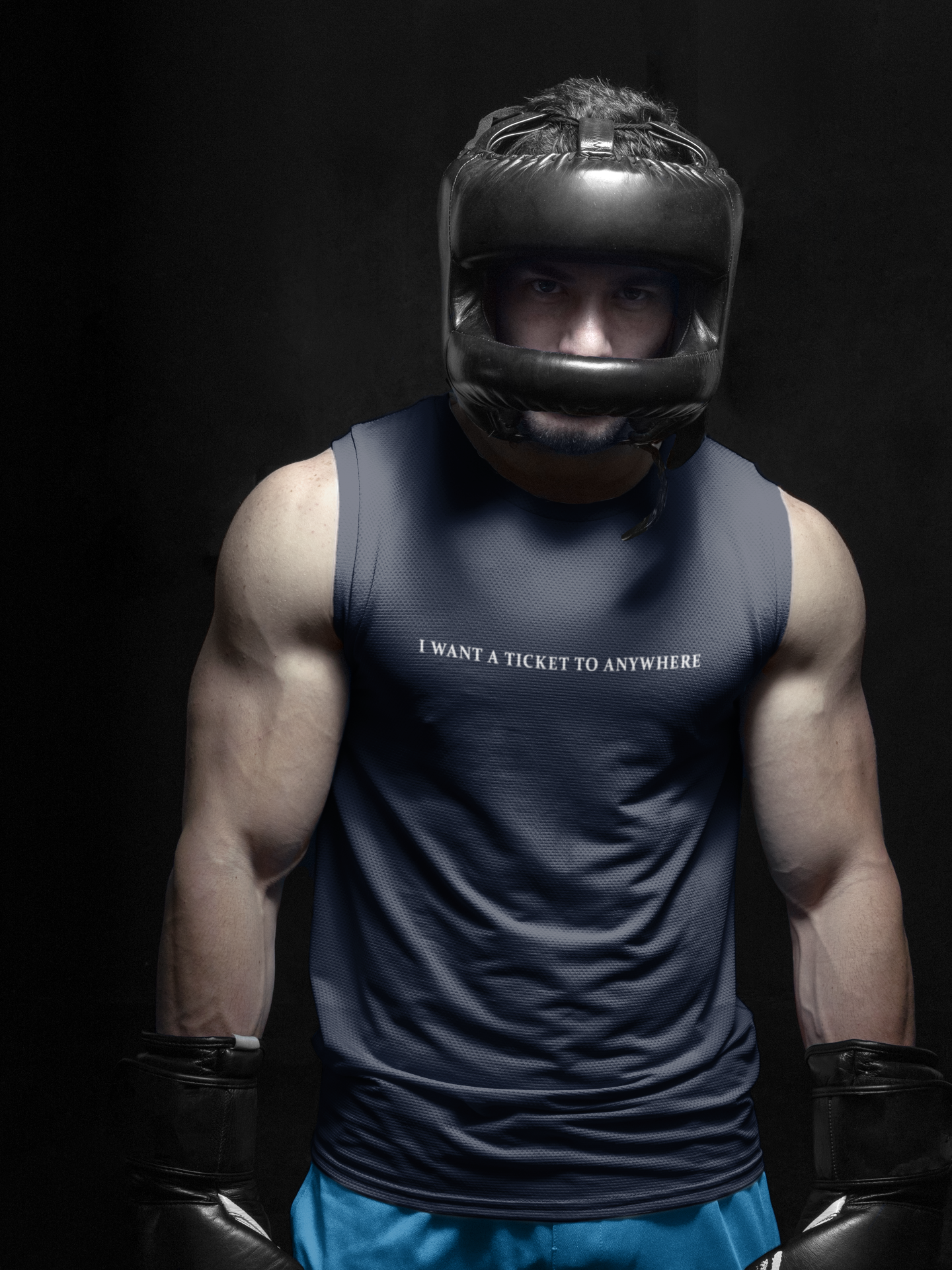 I Want A Ticket Minimal Men Gym Vest-FunkyTeesClub