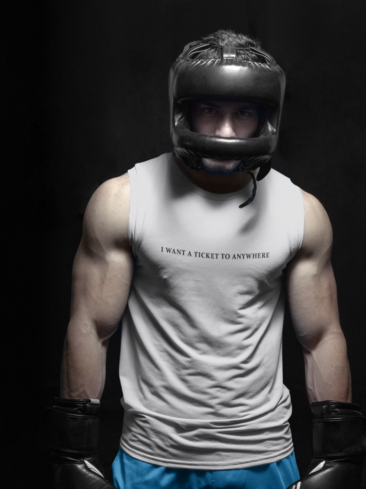 I Want A Ticket Minimal Men Gym Vest-FunkyTeesClub